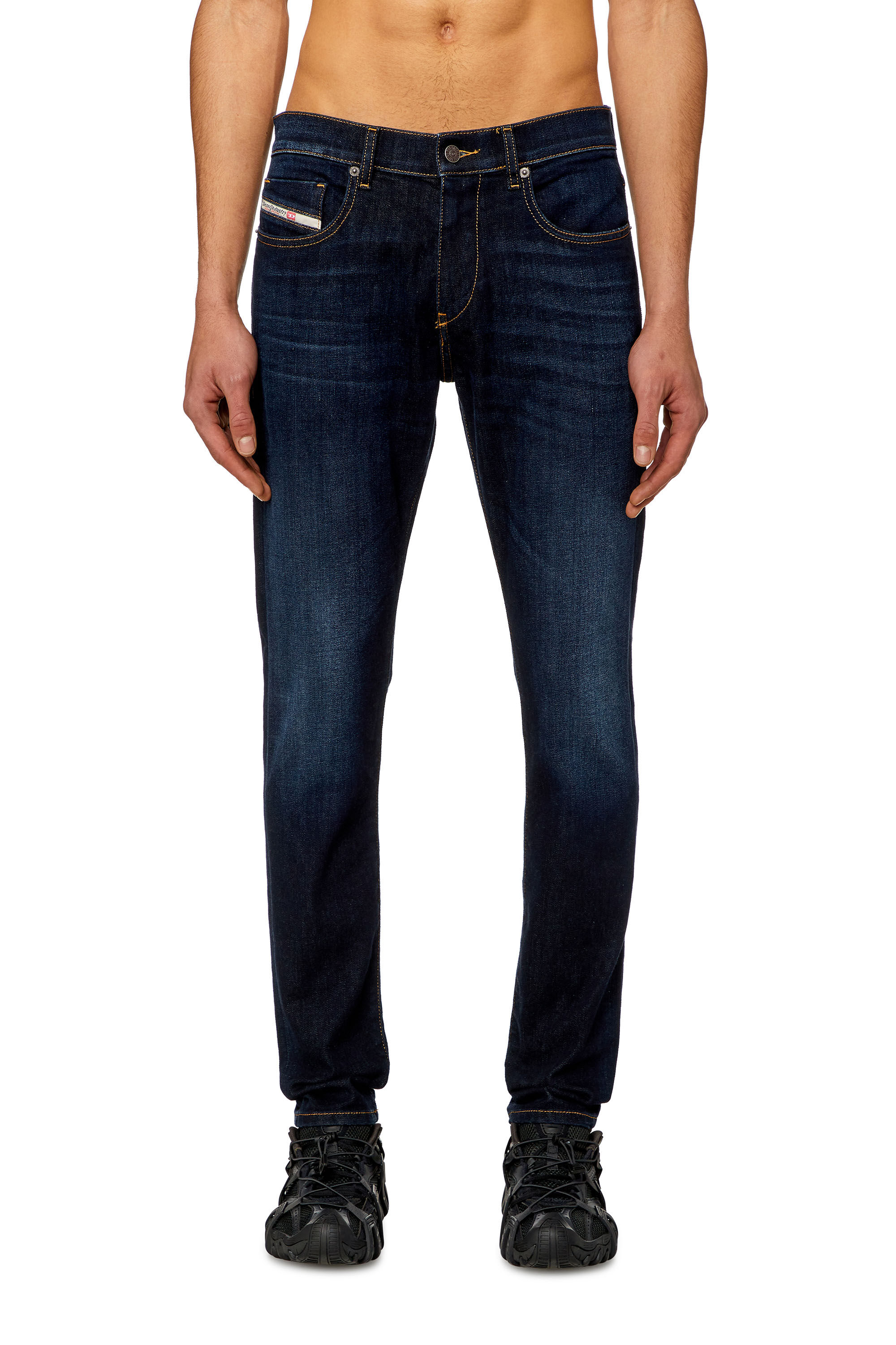 Diesel - Man Slim Jeans 2019 D-Strukt 009ZS, Dark Blue - Image 3