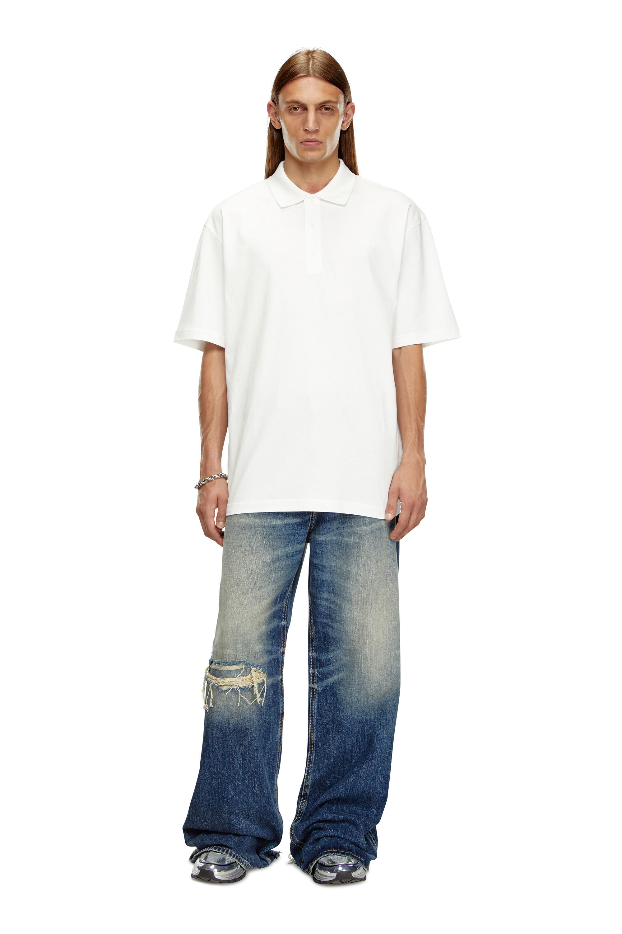 Diesel - T-VORT-MEGOVAL-D, White/Black - Image 1