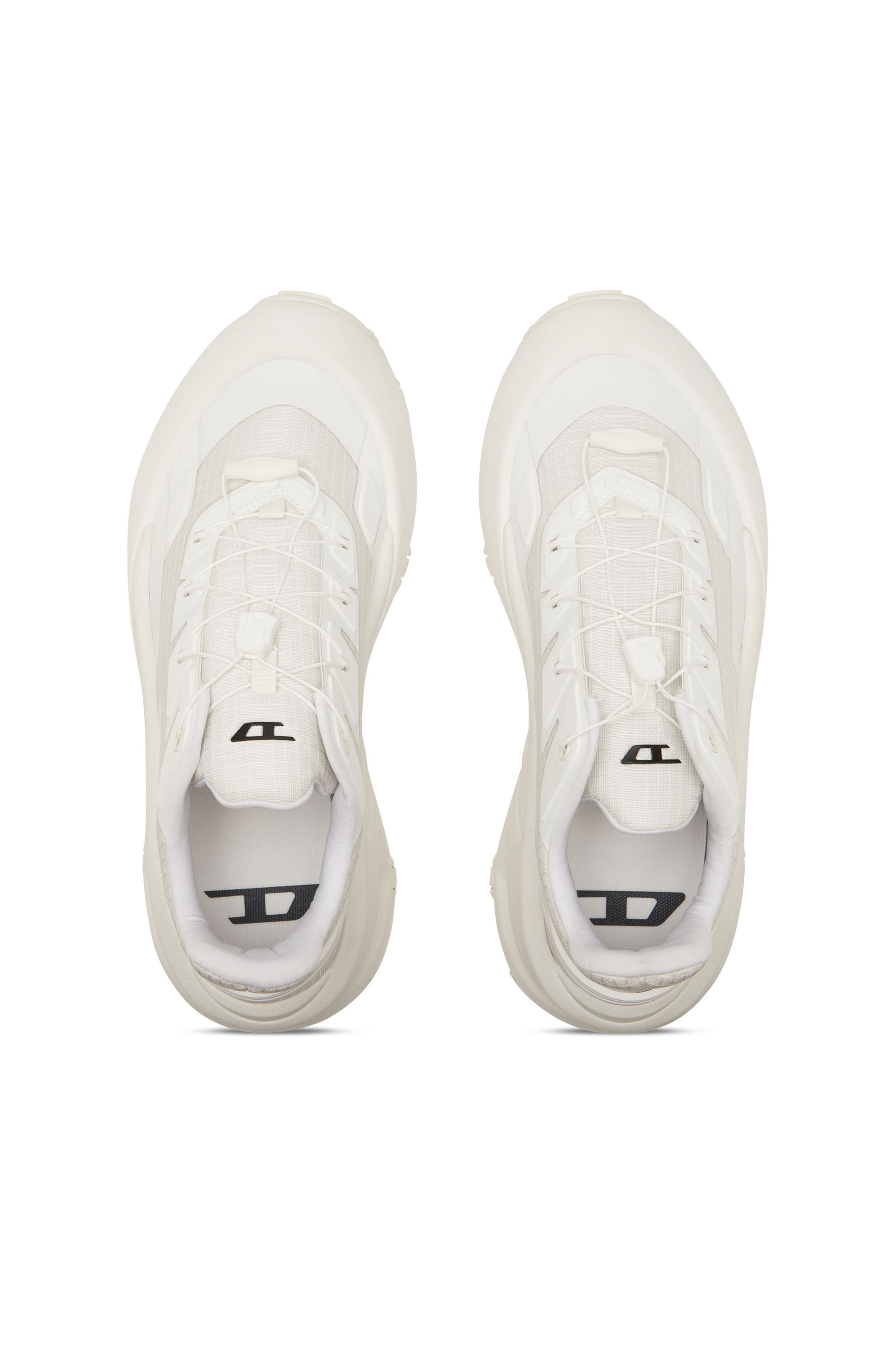 Diesel - D-CAGE RUNNER, Man's D-Cage Runner-Sneakers in TPU-trimmed ripstop in White - 4