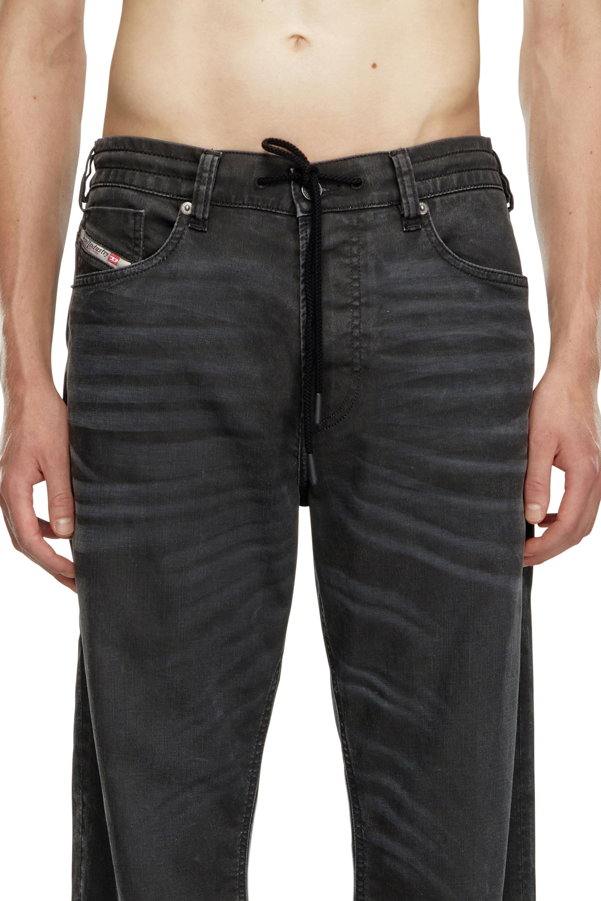 Diesel - Man Straight 2080 D-Reel Joggjeans® 09J75, Black/Dark grey - Image 5