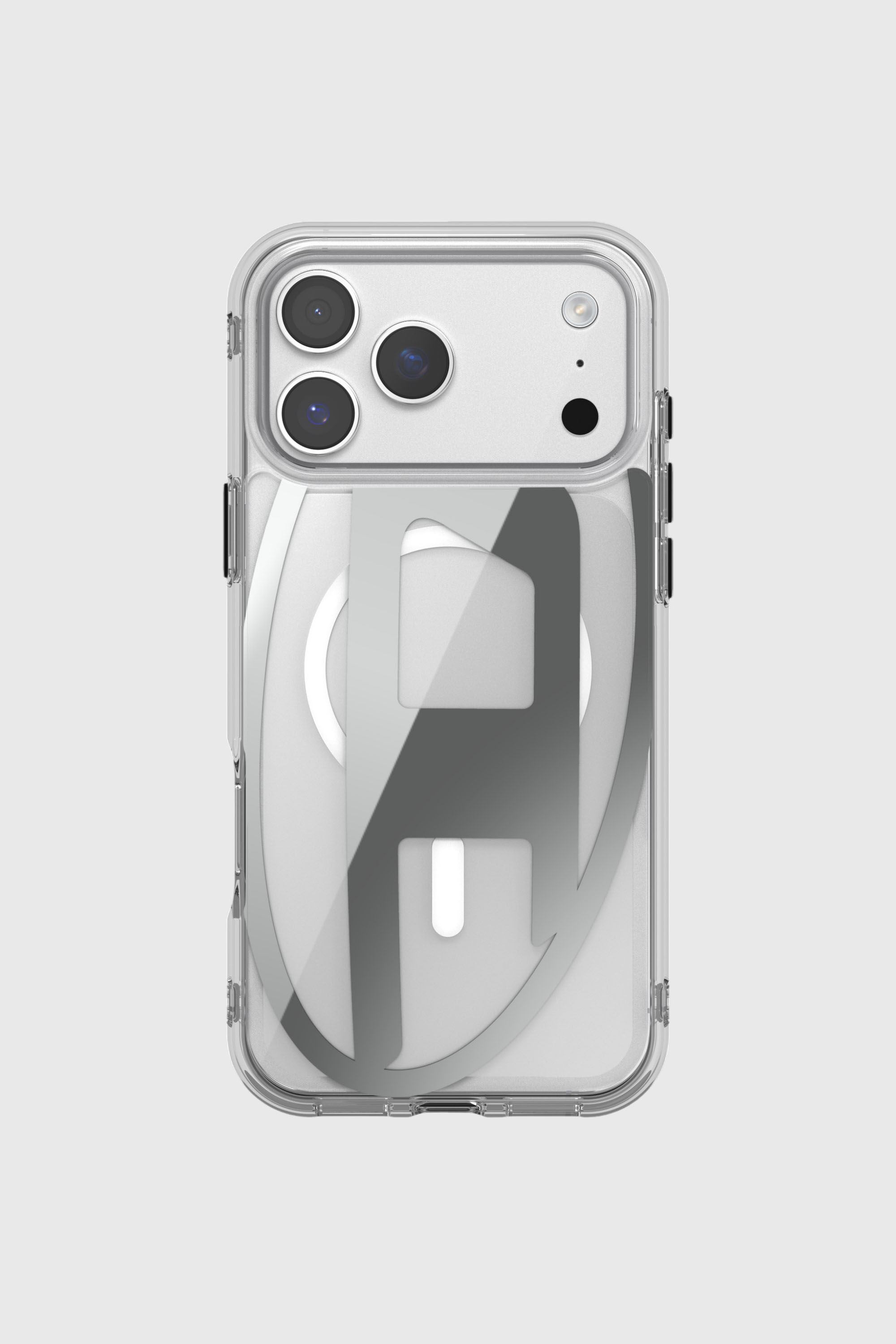 Diesel - 60414 AOP CASE, Unisex's Oval D metallic case with magsafe for iPhone 17 Pro Max in Grey - 2