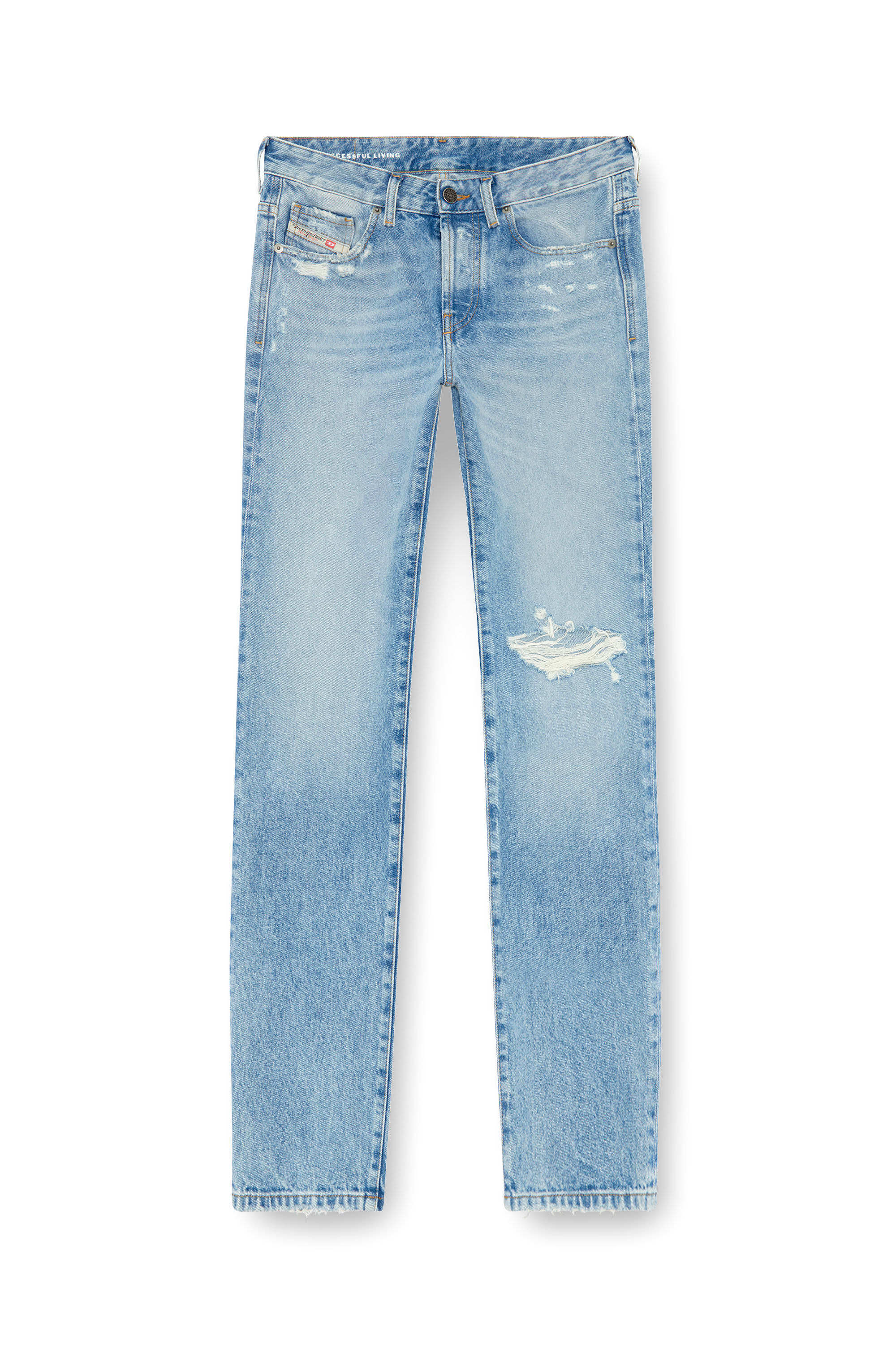 Diesel - Woman Straight Jeans 1989 D-Mine 09J80, Light Blue - Image 2