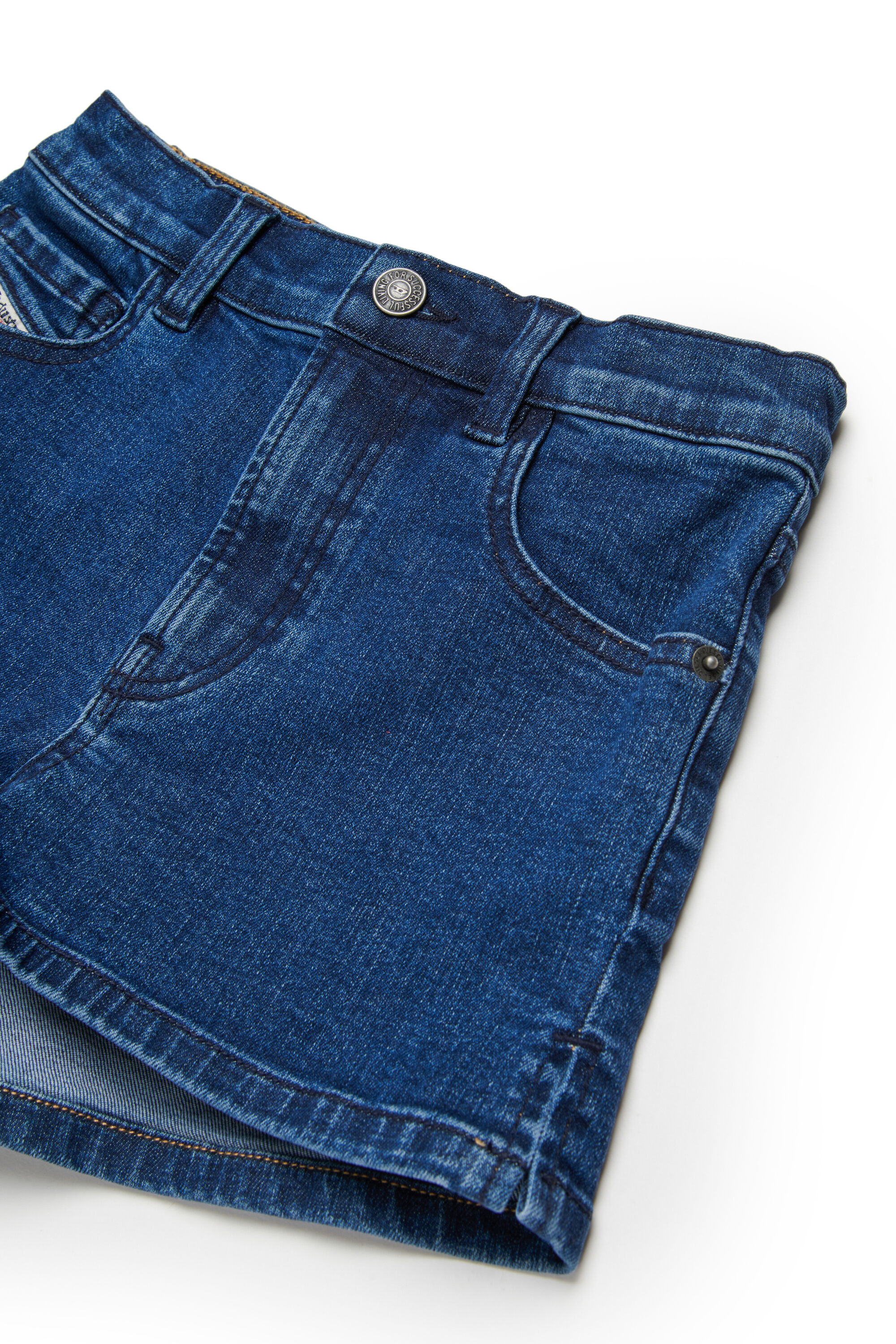 Diesel - PBOYSHORT-S, Woman's Shorts in stretch denim in Dark Blue - 3