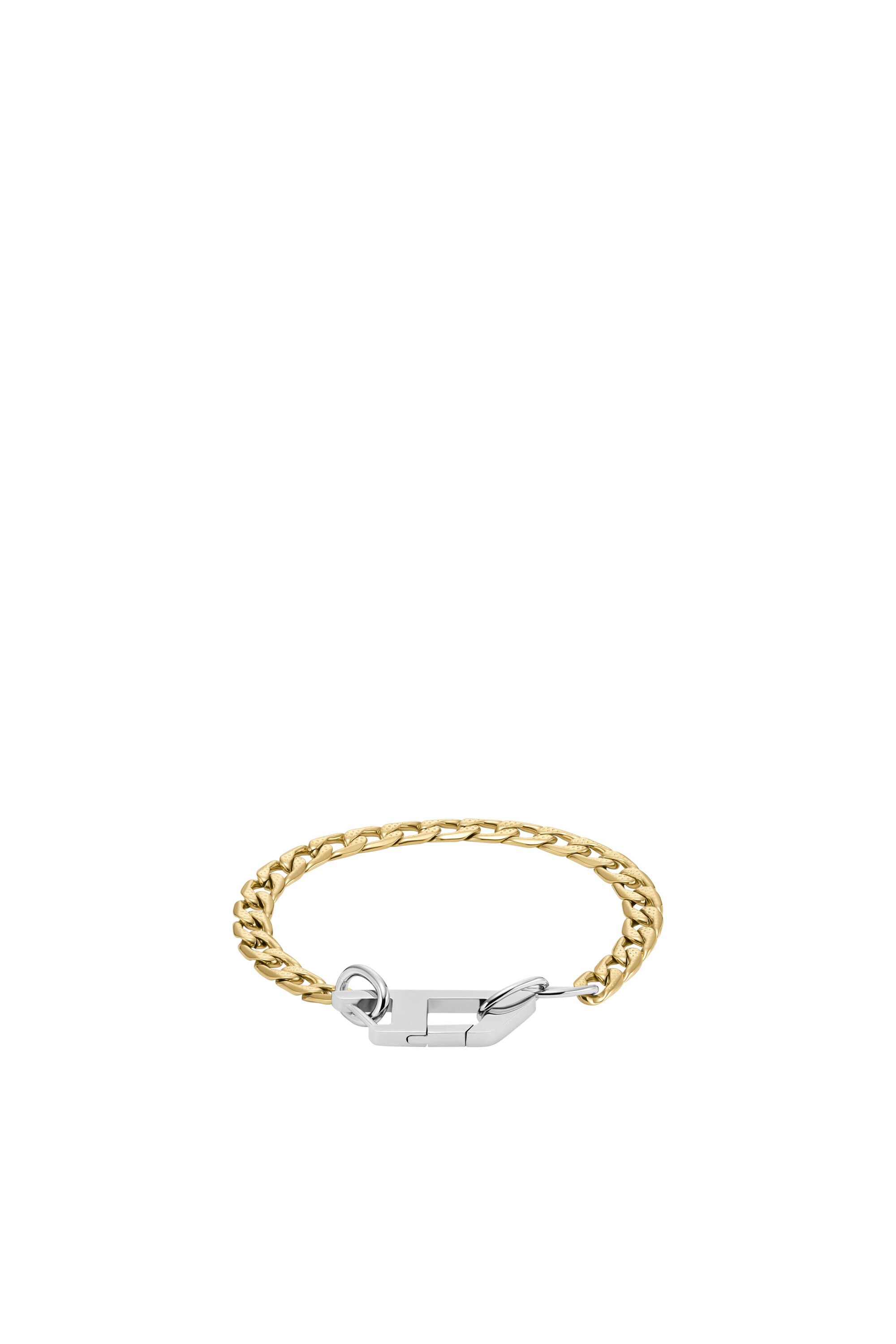 ブレスレット DIESEL D Logo Two-Tone Chain Bracelet DX1437931 Women's D Logo Two-Tone Chain Bracelet | Gold | Diesel