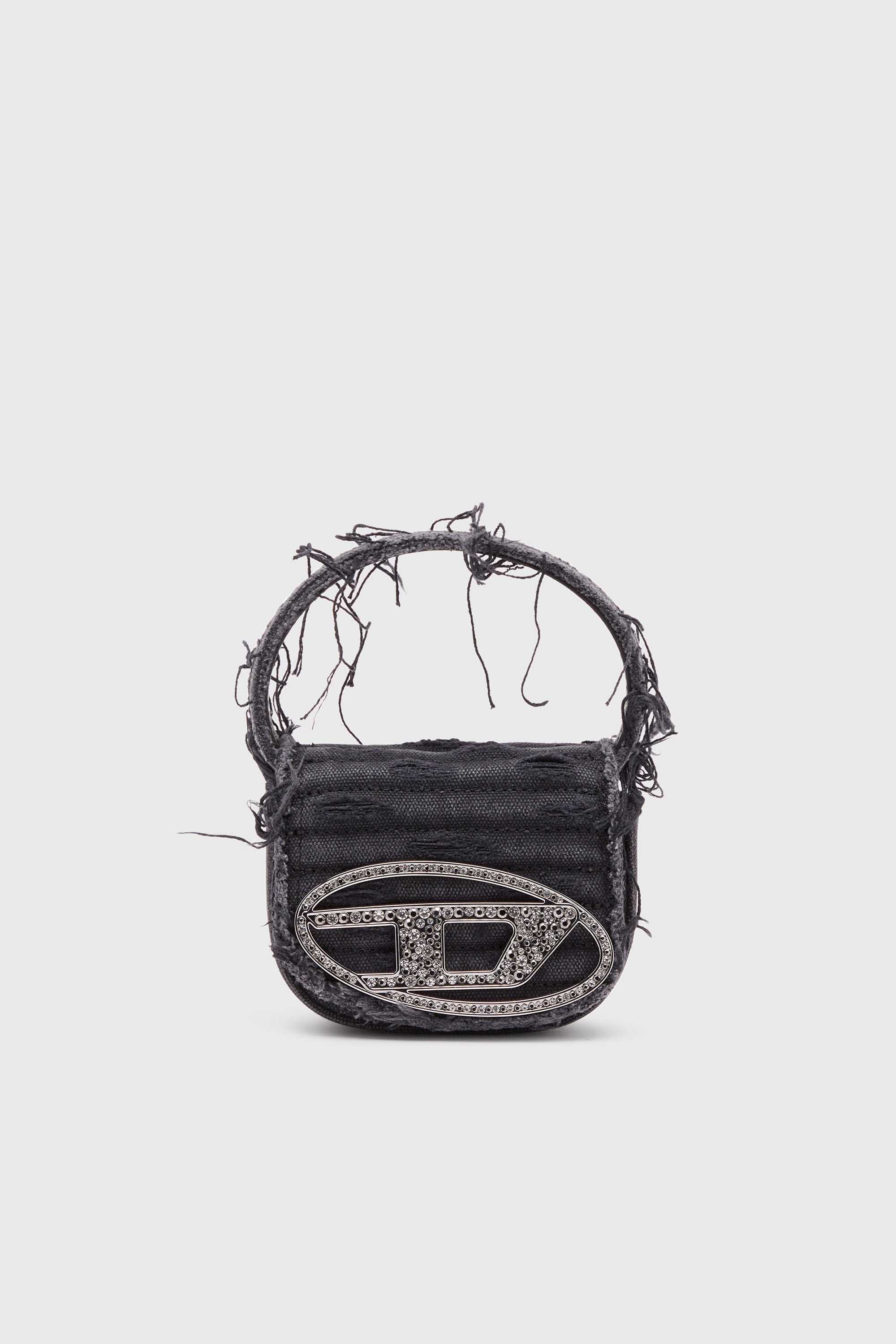 Diesel - 1DR XS, Woman's 1DR XS-Iconic mini bag in canvas and leather in Black - 2