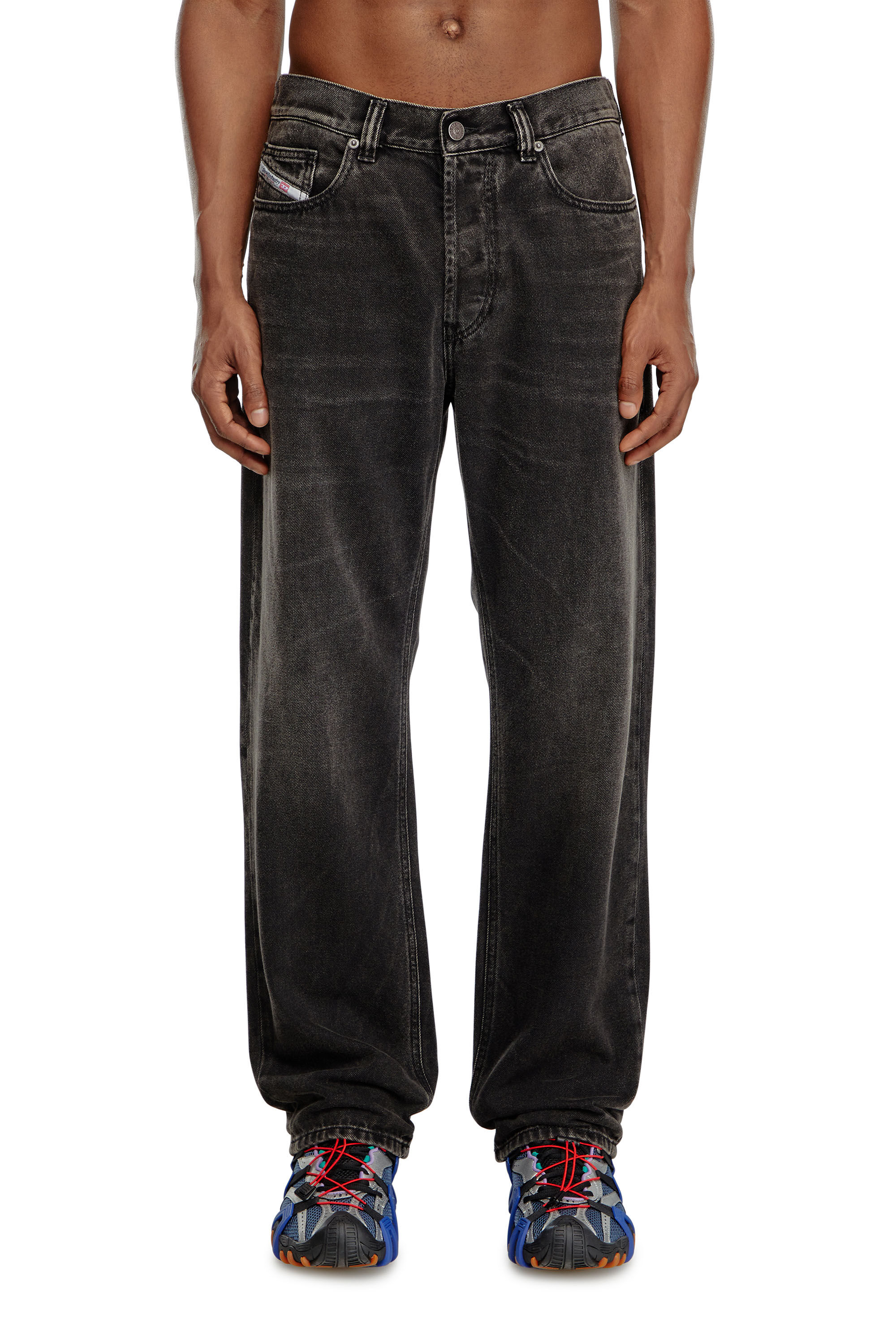 Diesel - Man's Regular Jeans 2024 D-Macs 09J96, Black/Dark grey - 3