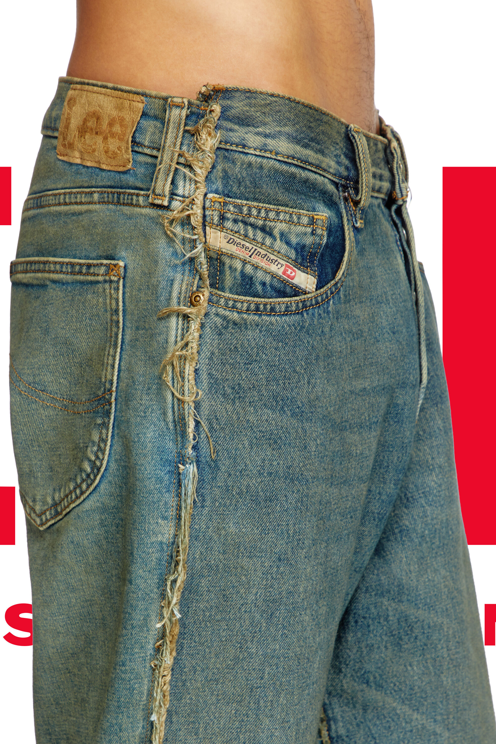 Diesel - Man's Regular Jeans Dieseloves 03 09M98, Dark Blue - 2