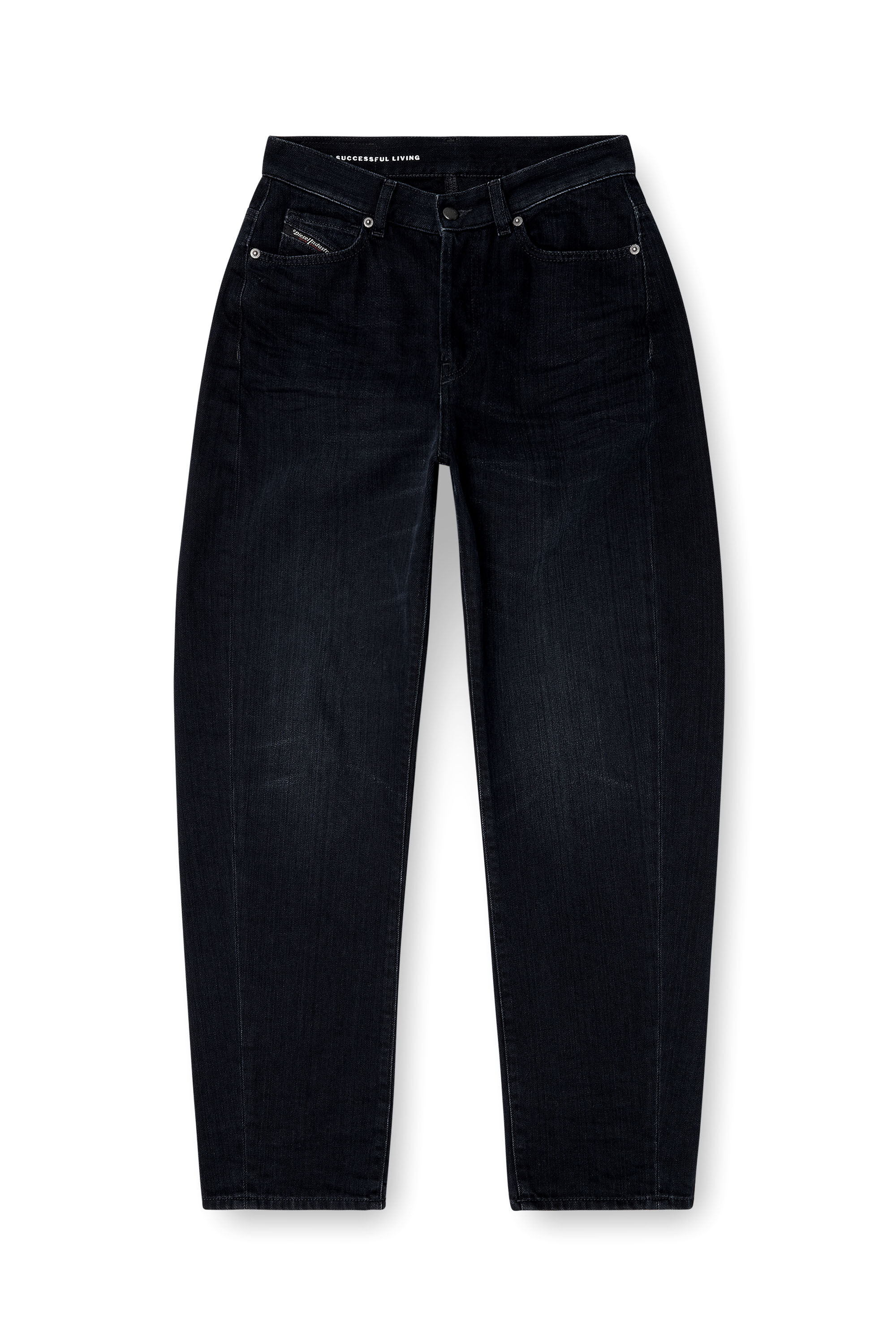 Diesel - Woman's Relaxed Jeans 1974 D-Ellz 09L54, Dark Blue - 2