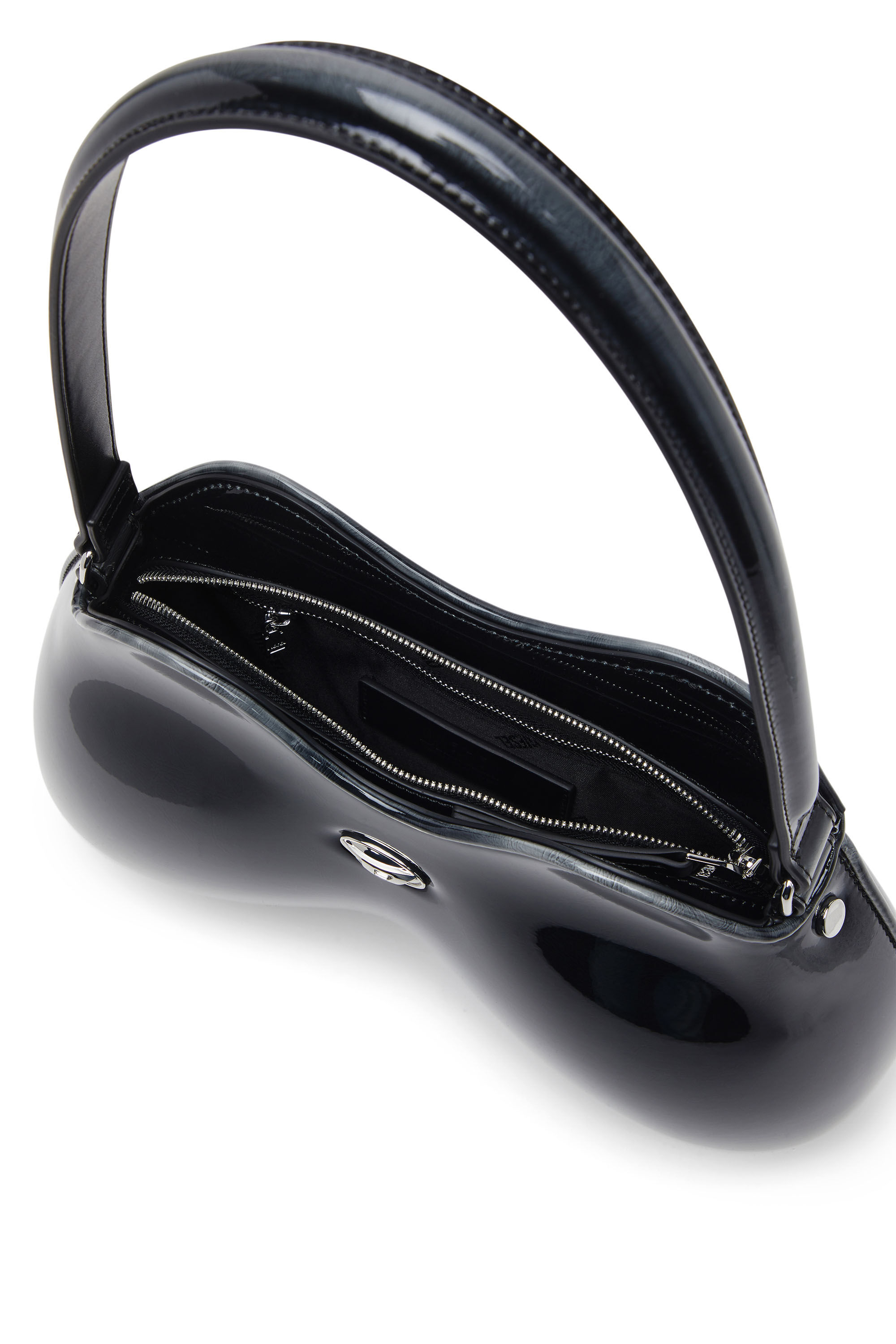 Diesel - DOUBLE-D SHOULDER, Woman's Double-D-Rigid bag in bicolour PU in Black - 5