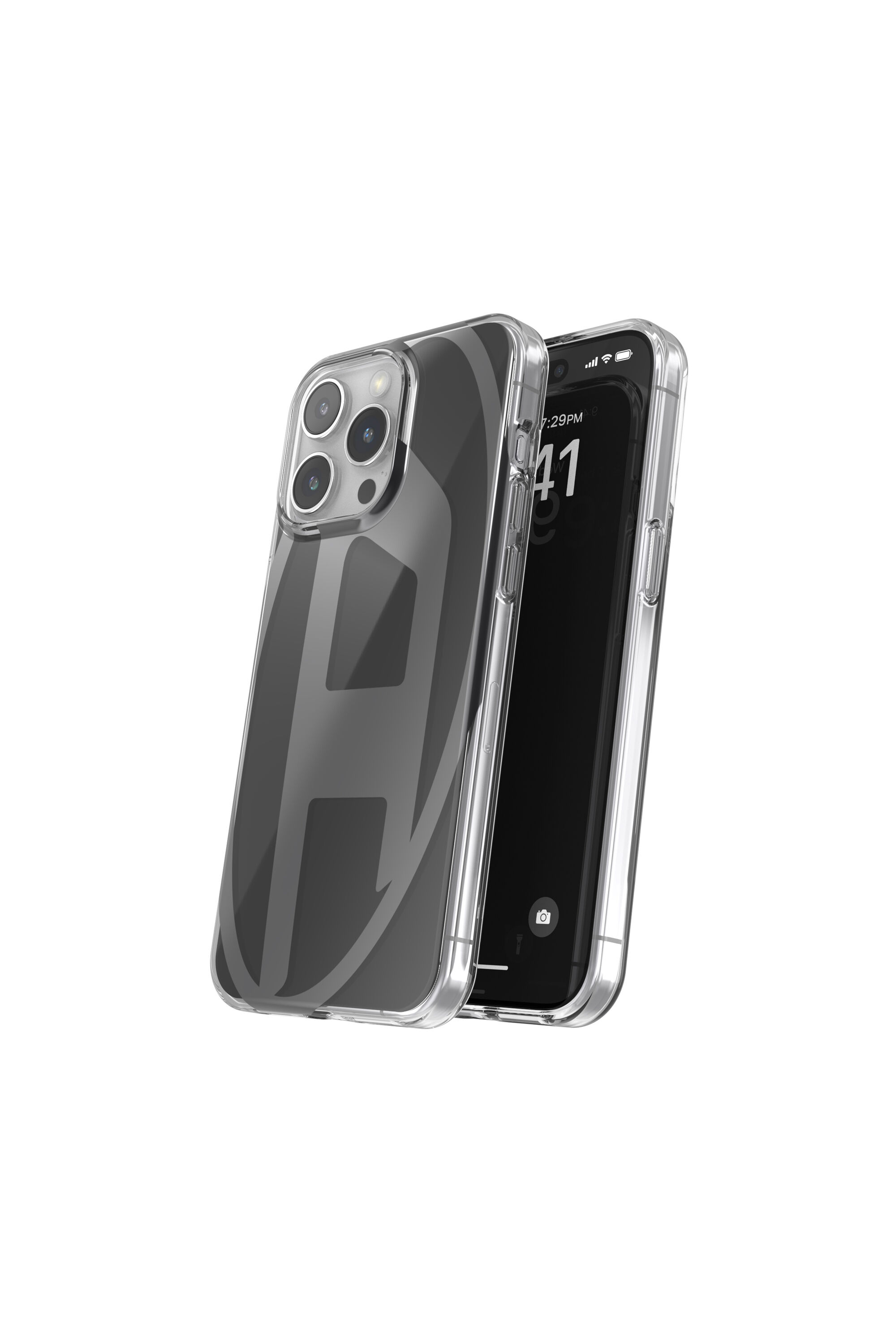 Diesel - 60041 AOP CASE, Unisex's Oval D Case for iP 15 Pro Max in Black - 3