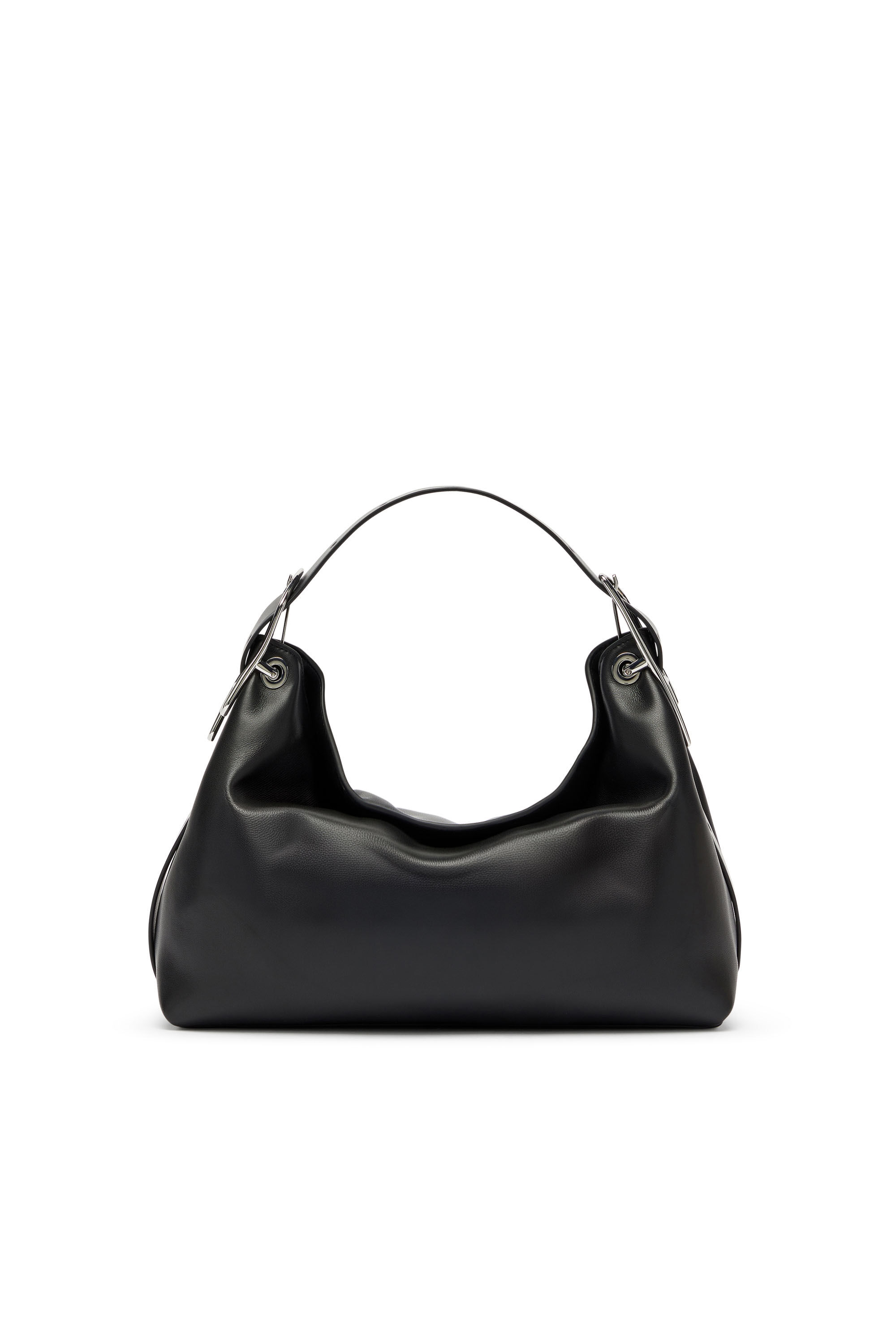Diesel - D-LINE SHOULDER, Woman's D-Line-Leather shoulder bag in Black - 2