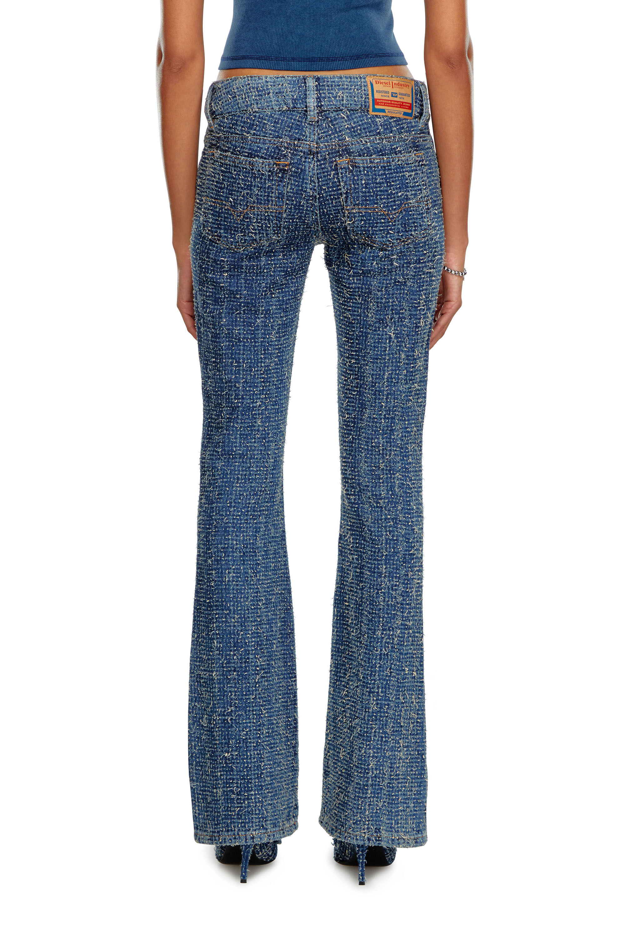 Diesel - Woman Bootcut and Flare Jeans D-Ebush 0PGAH, Medium blue - Image 4