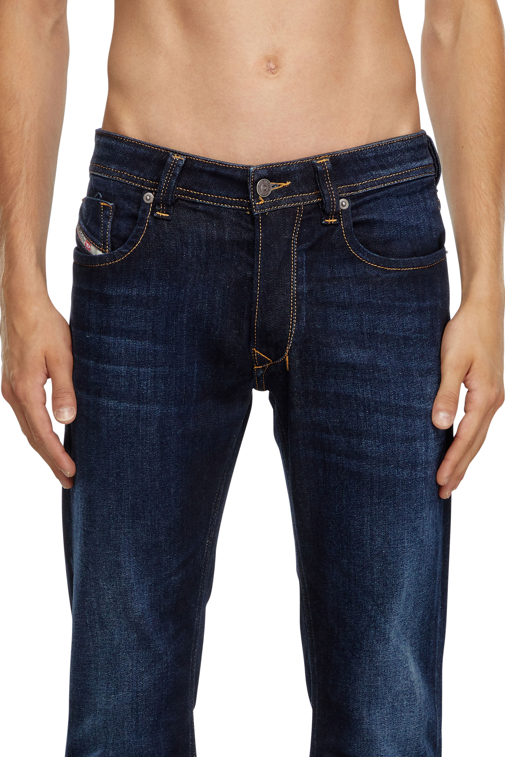 Diesel - Man Straight Jeans 1985 Larkee 009ZS, Dark Blue - Image 5