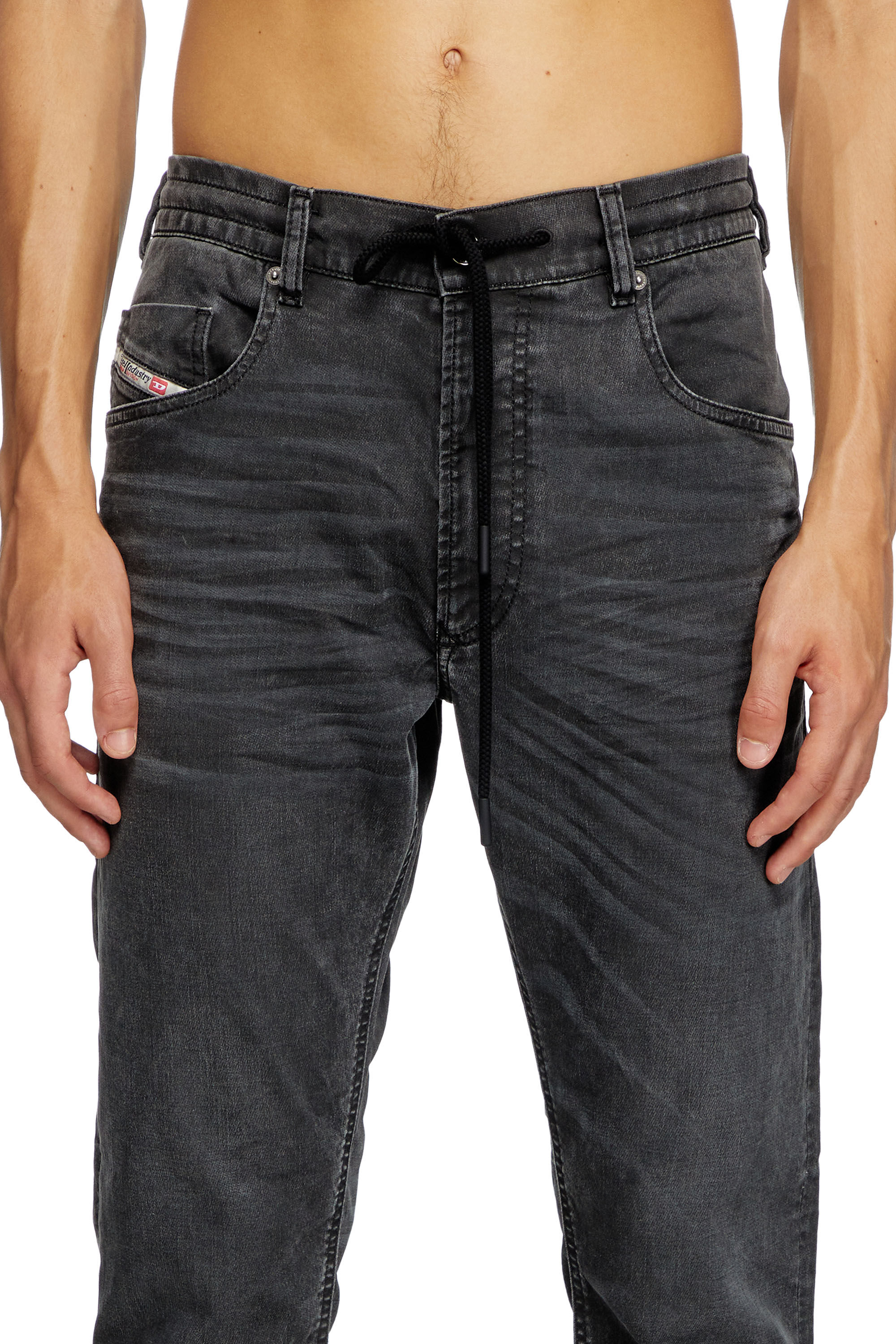 Diesel - Man's Regular 2032 D-Krooley Joggjeans® 09J75, Black - 5
