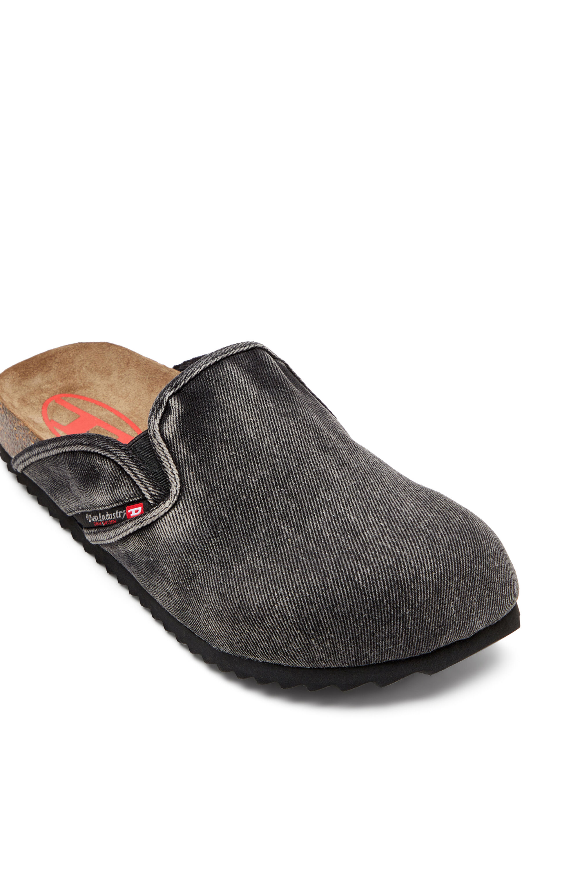 早い者勝ち!!! DIESEL◆デニムサンダル｜D-Woodstock X Men's D-Woodstock-Denim mules with fluffy lining | Black