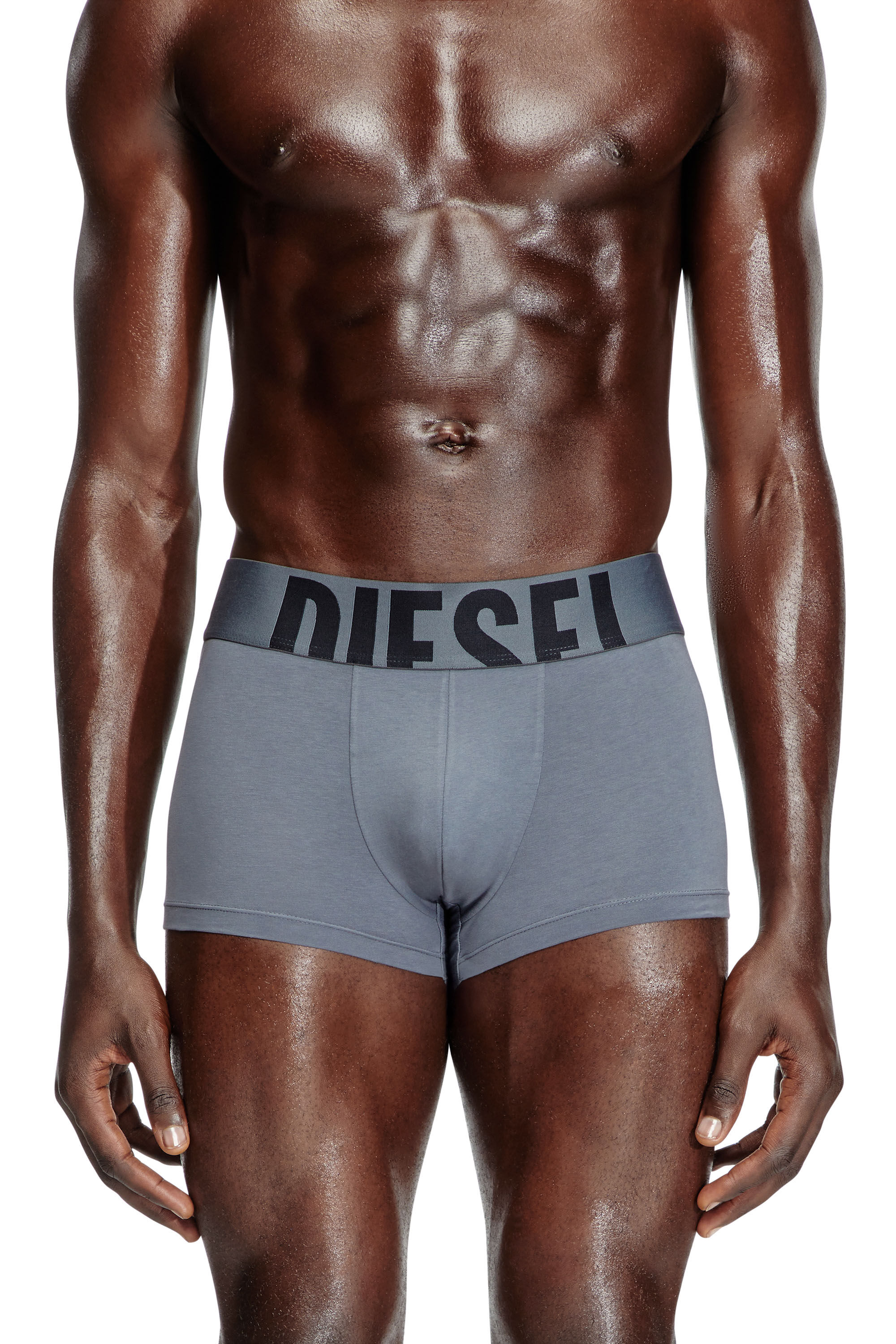 Diesel - UMBX-DAMIENTHREEPACK-5.5EL, Man's Three-pack boxer briefs in stretch cotton in Red/Grey - 3