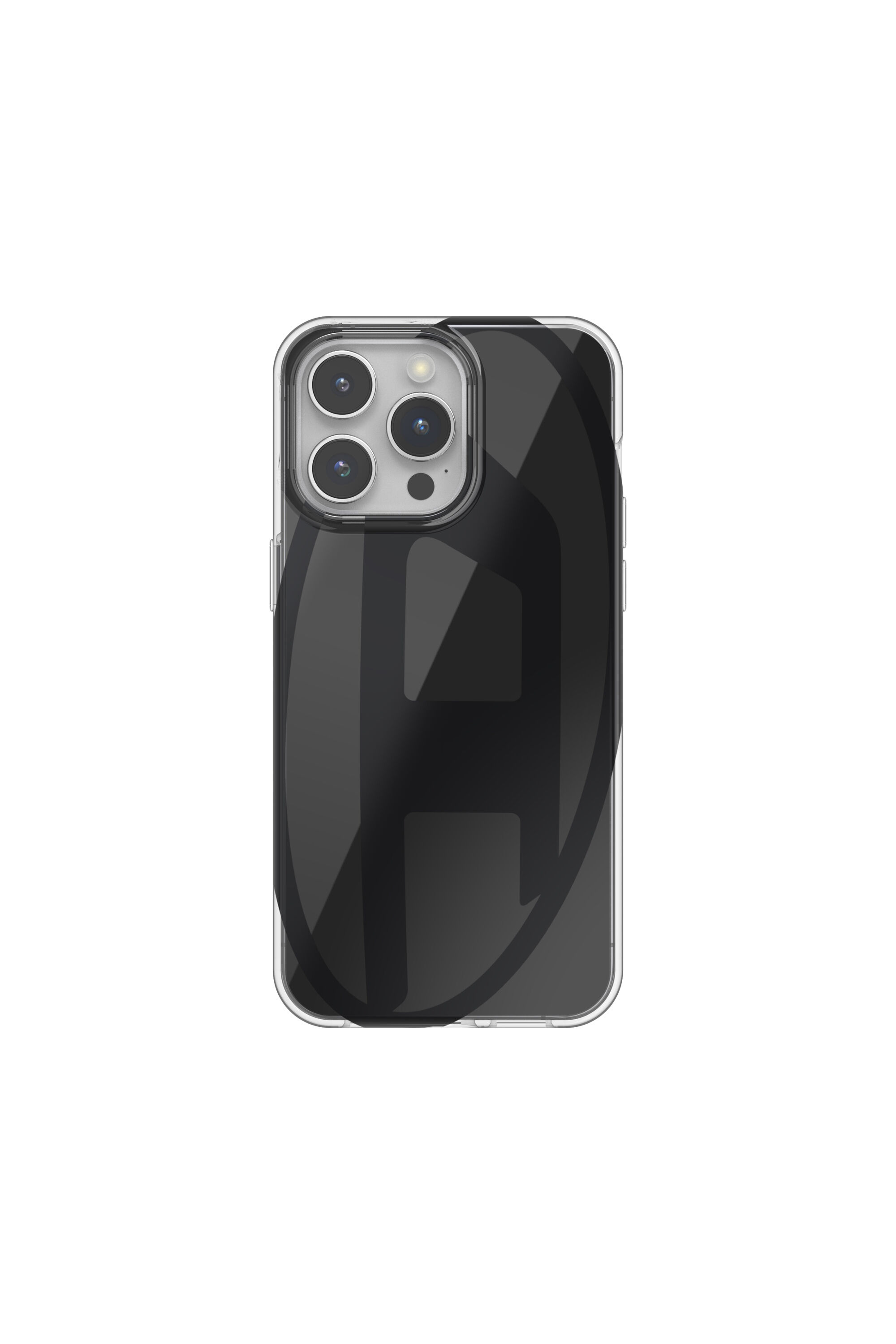Diesel - 60041 AOP CASE, Unisex's Oval D Case for iP 15 Pro Max in Black - 2