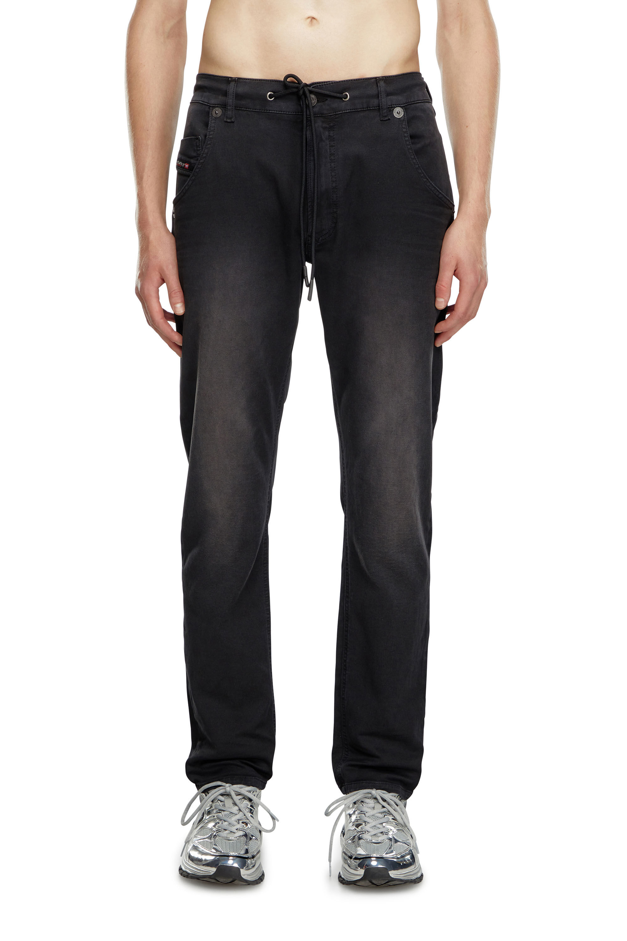 Diesel - Man's Tapered 2030 D-Krooley Joggjeans® 0670M, Black/Dark grey - 3