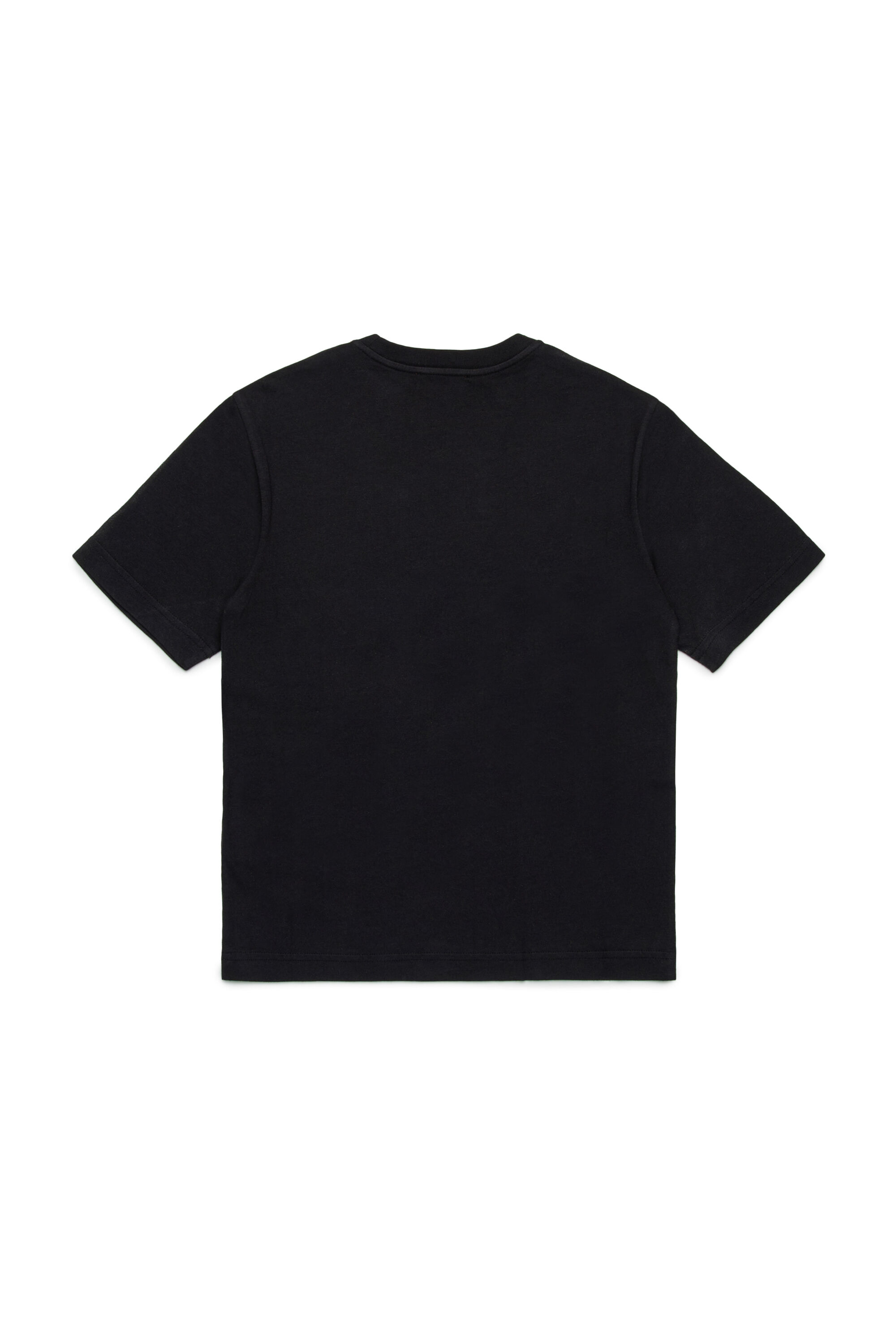 Diesel - TBOXTQ23 OVER, Man's Cotton t-shirt with logo print in Black - 2