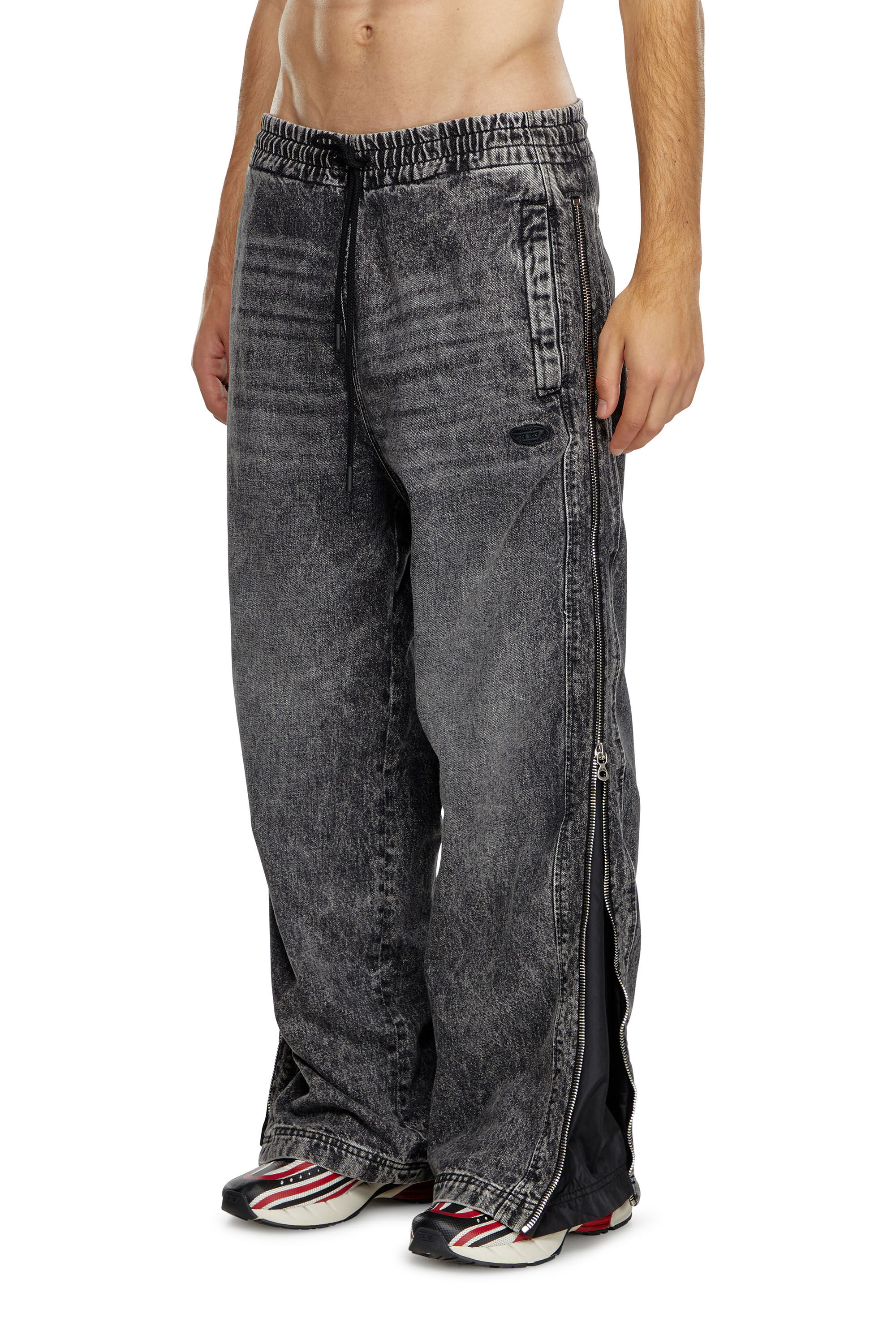 Diesel - Man Straight Jeans D-Martian 09K24, Black/Dark grey - Image 3