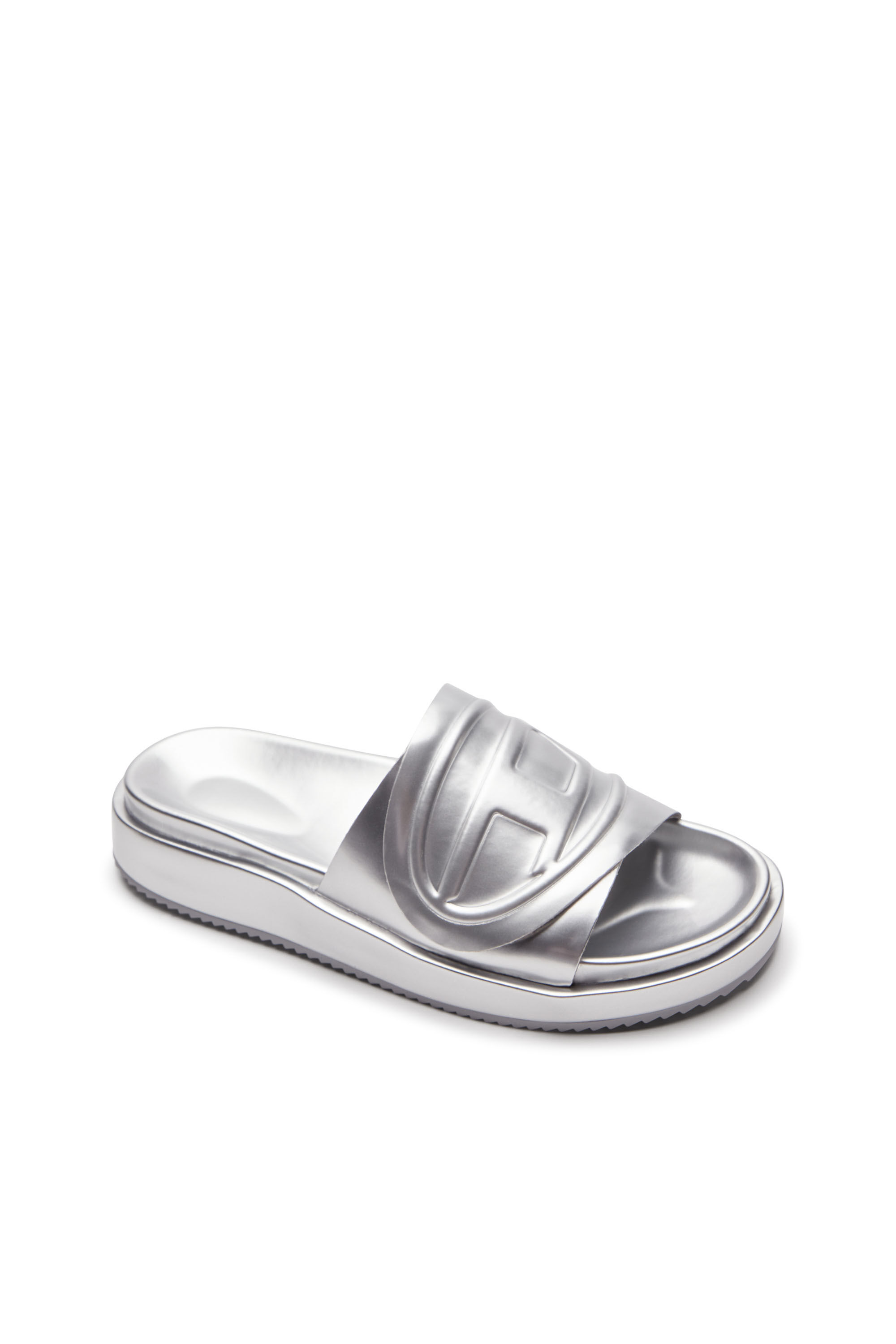 Diesel - SA-SLIDE D OVAL W, Silver - Image 6