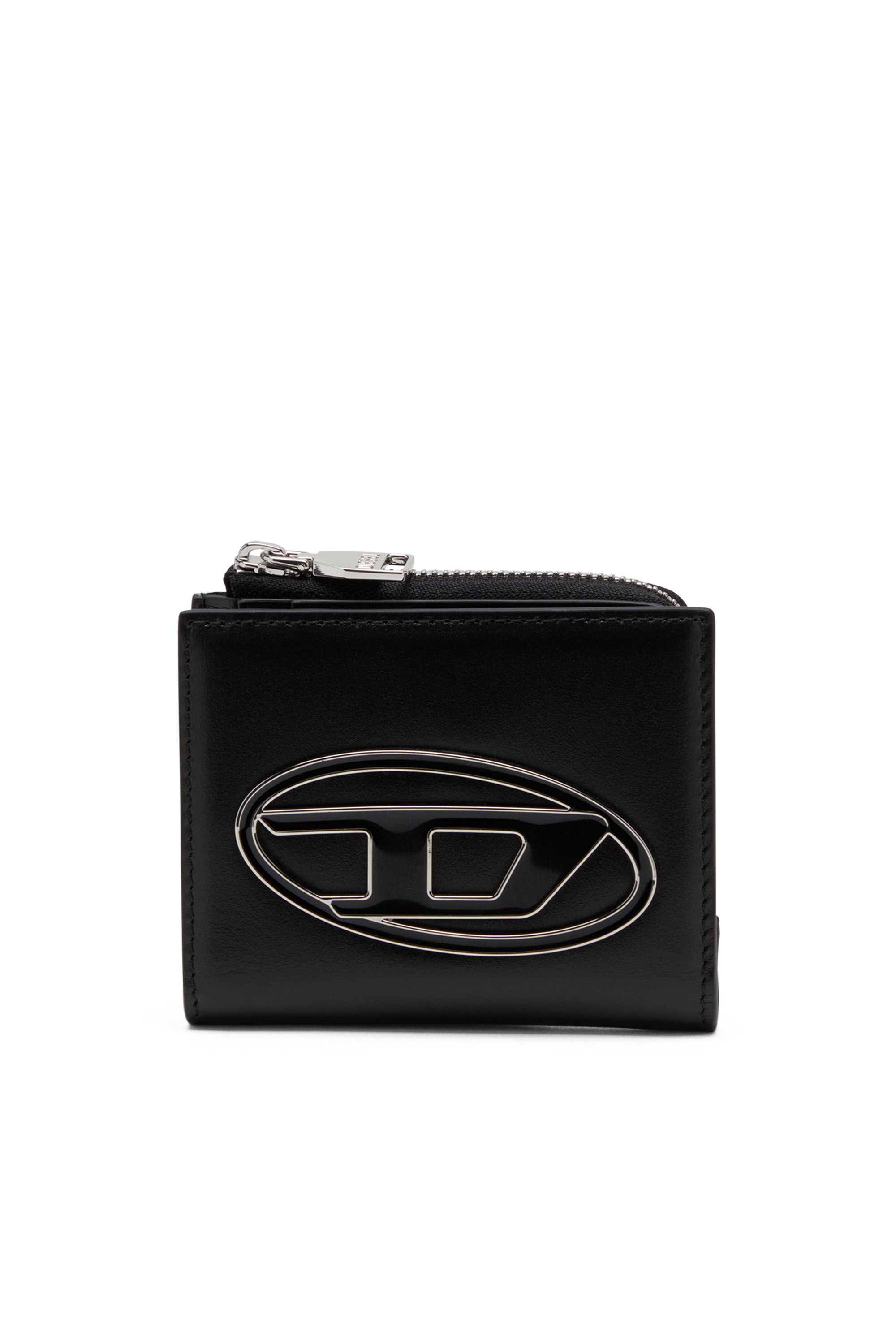 Diesel - 1DR CARD HOLDER ZIP L, Black - Image 1