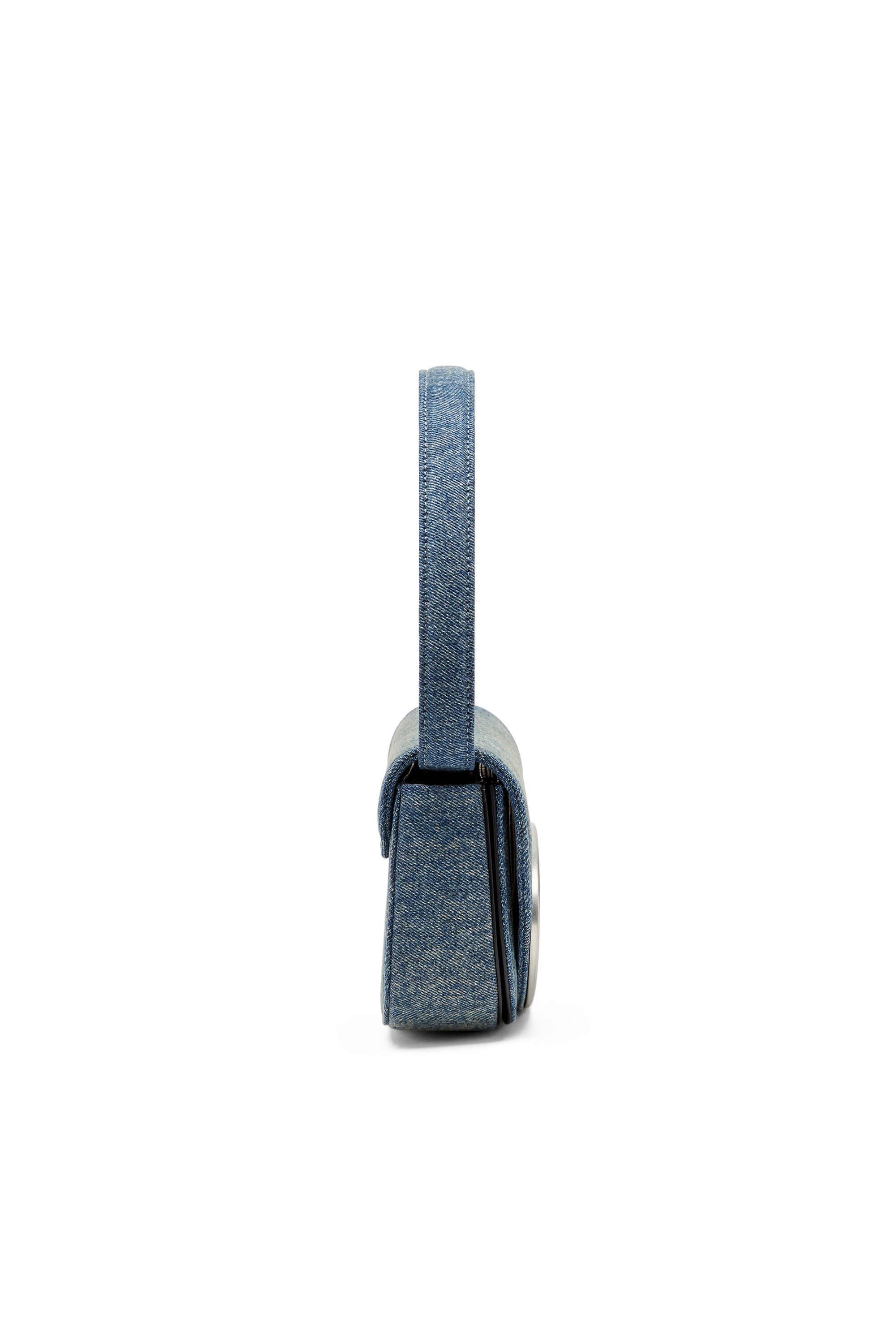 Diesel - 1DR, Woman's 1DR-Iconic shoulder bag in solarised denim in Blue - 4