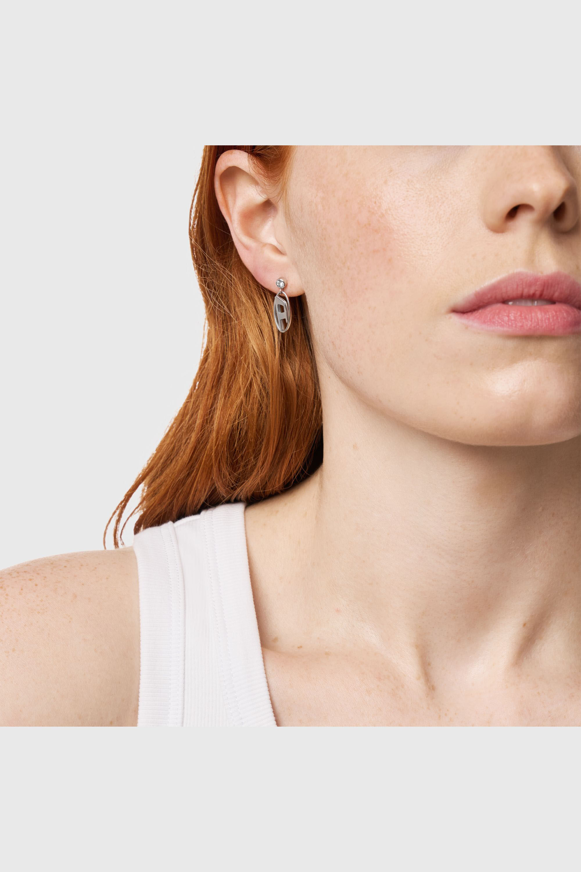 Diesel - DX1655040 JEWELLERY, Unisex's Stainless steel drop earring in Silver - 3