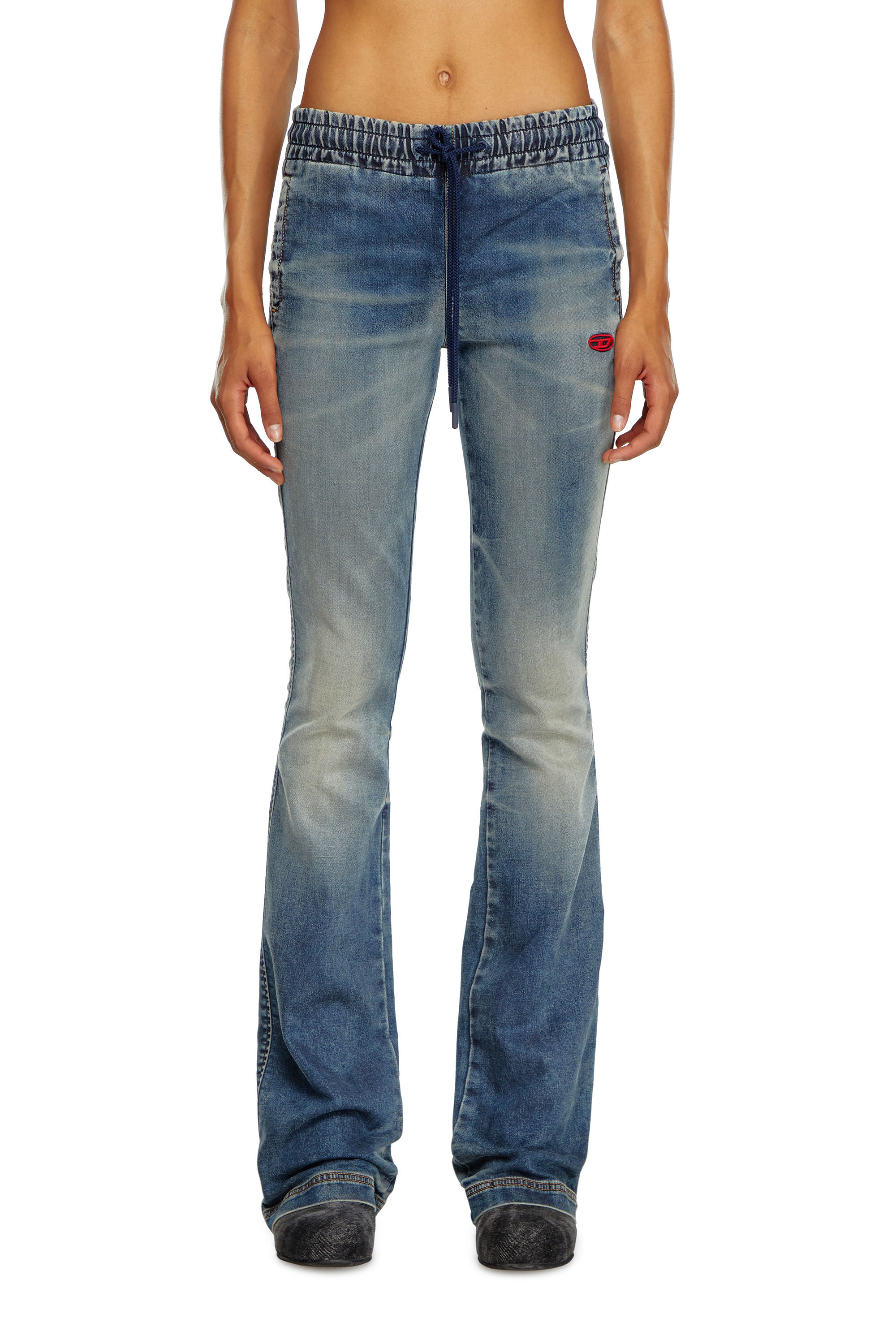 Diesel - Woman Bootcut and Flare 2069 D-Ebbey Joggjeans® 068LZ, Medium blue - Image 3