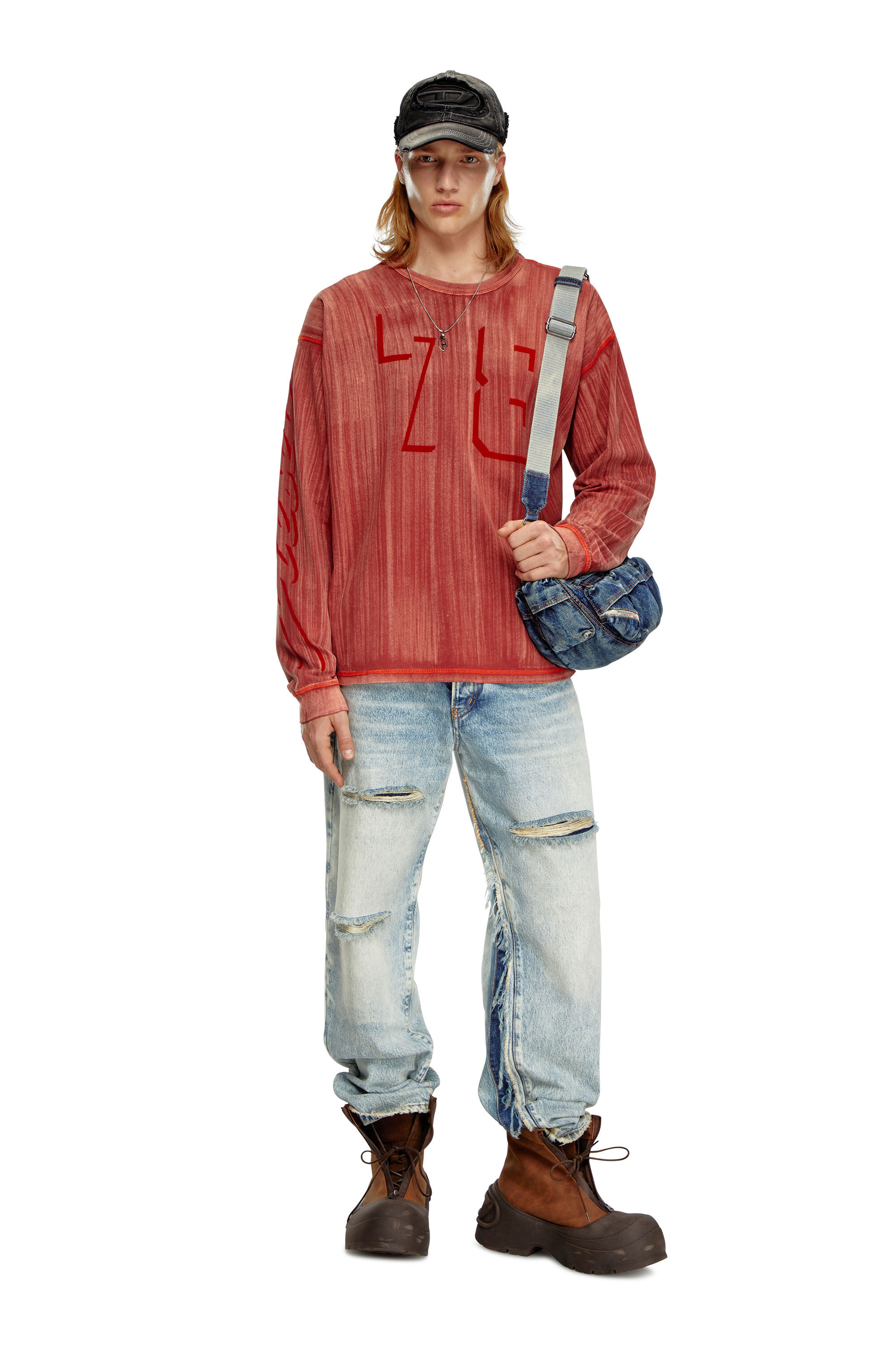 Diesel - T-BOXT-LS-Q2, Red - Image 1