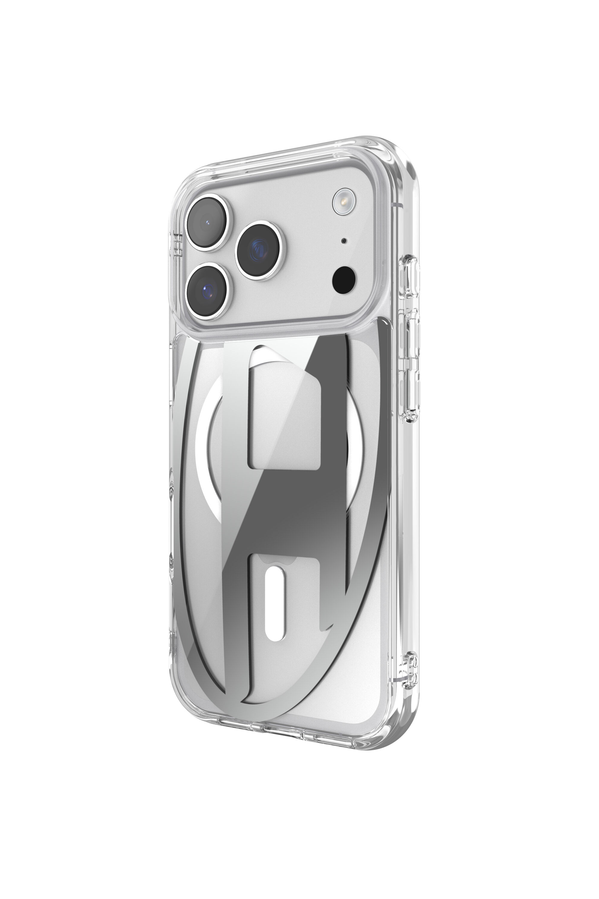 Diesel - 60413 AOP CASE, Unisex's Oval D metallic case with magsafe for iPhone 17 Pro in Grey - 4