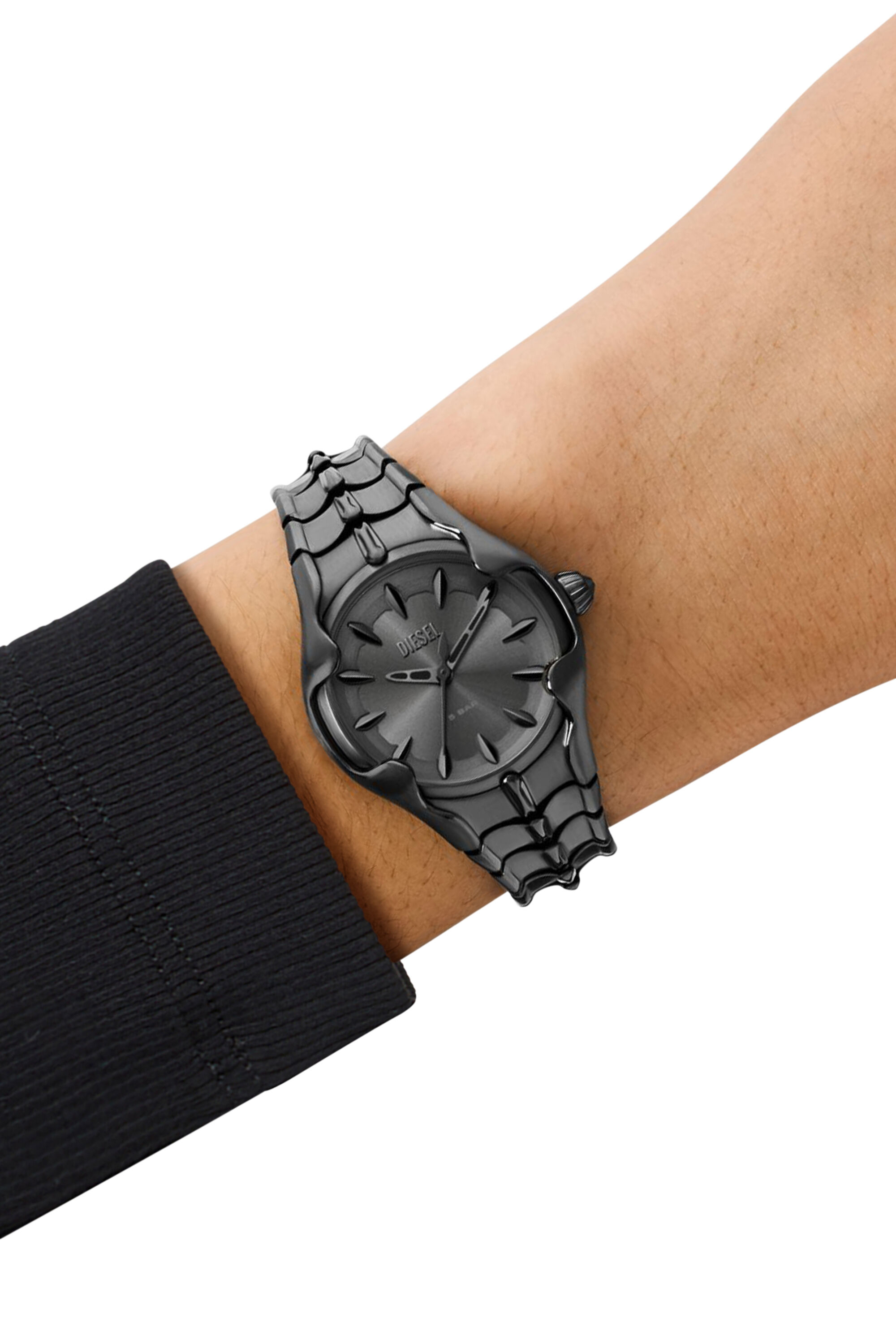 Women's Vert three-hand gunmetal stainless steel watch | Grey