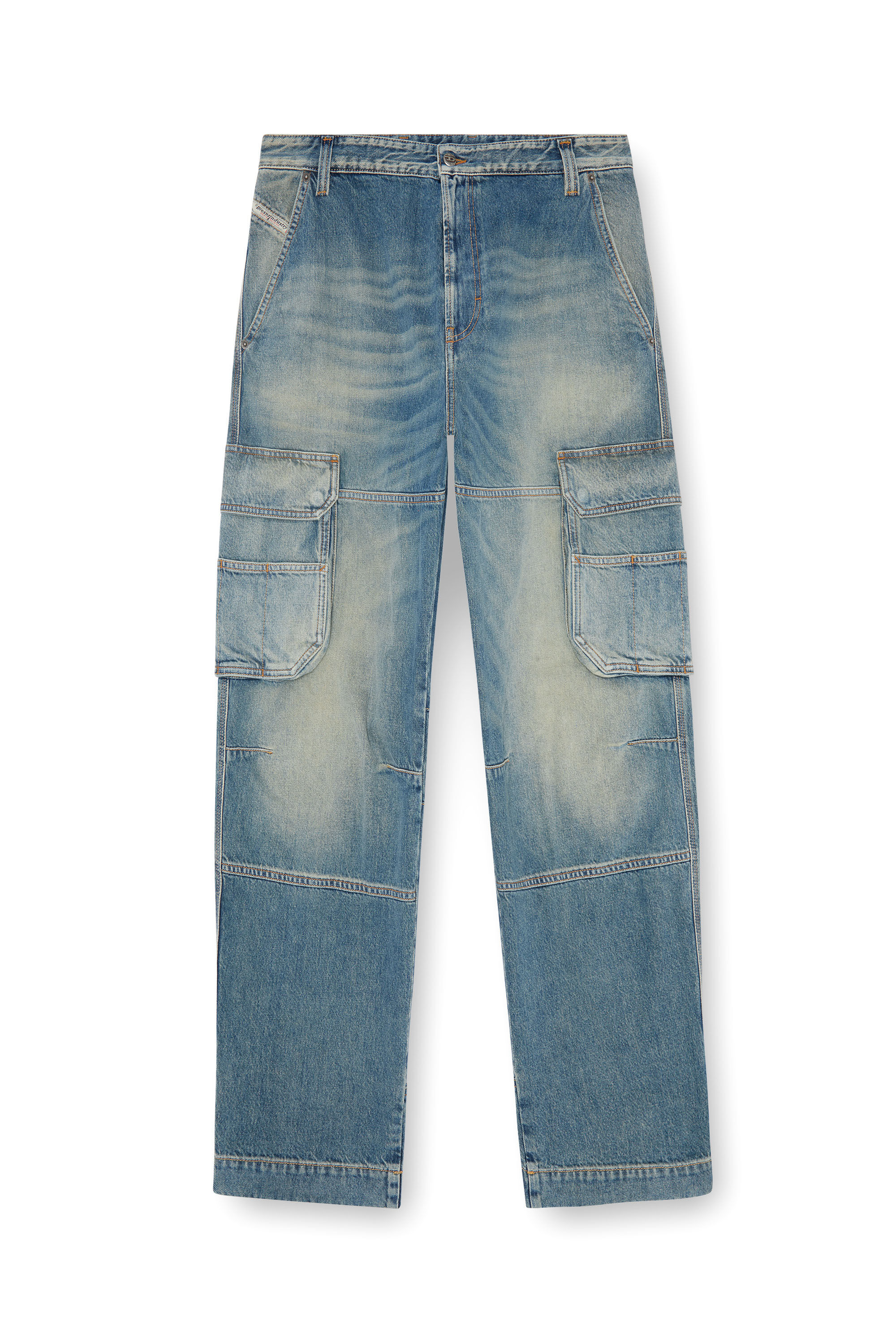 Diesel - Man Straight Jeans D-Fish 09J83, Light Blue - Image 2