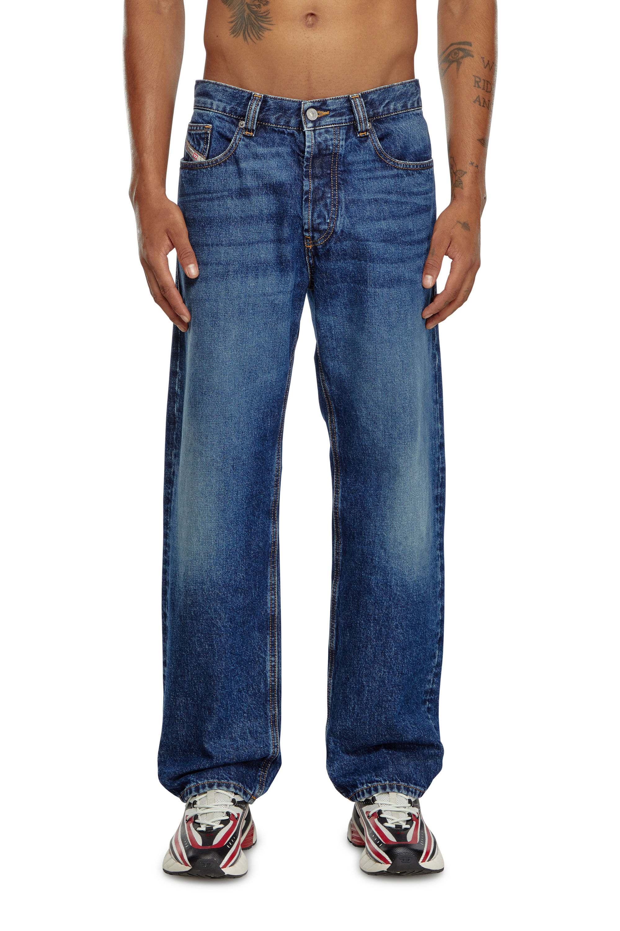 Diesel - Man Straight Jeans 2010 D-Macs 09I27, Dark Blue - Image 3