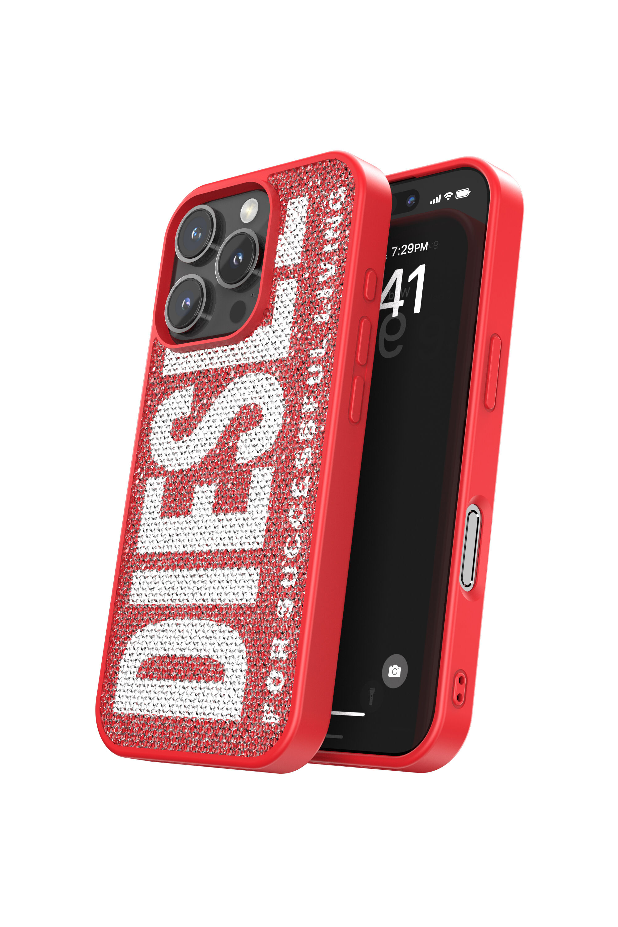 Women's Swarovski Crystal Case for iP 16 Pro | Red | Diesel