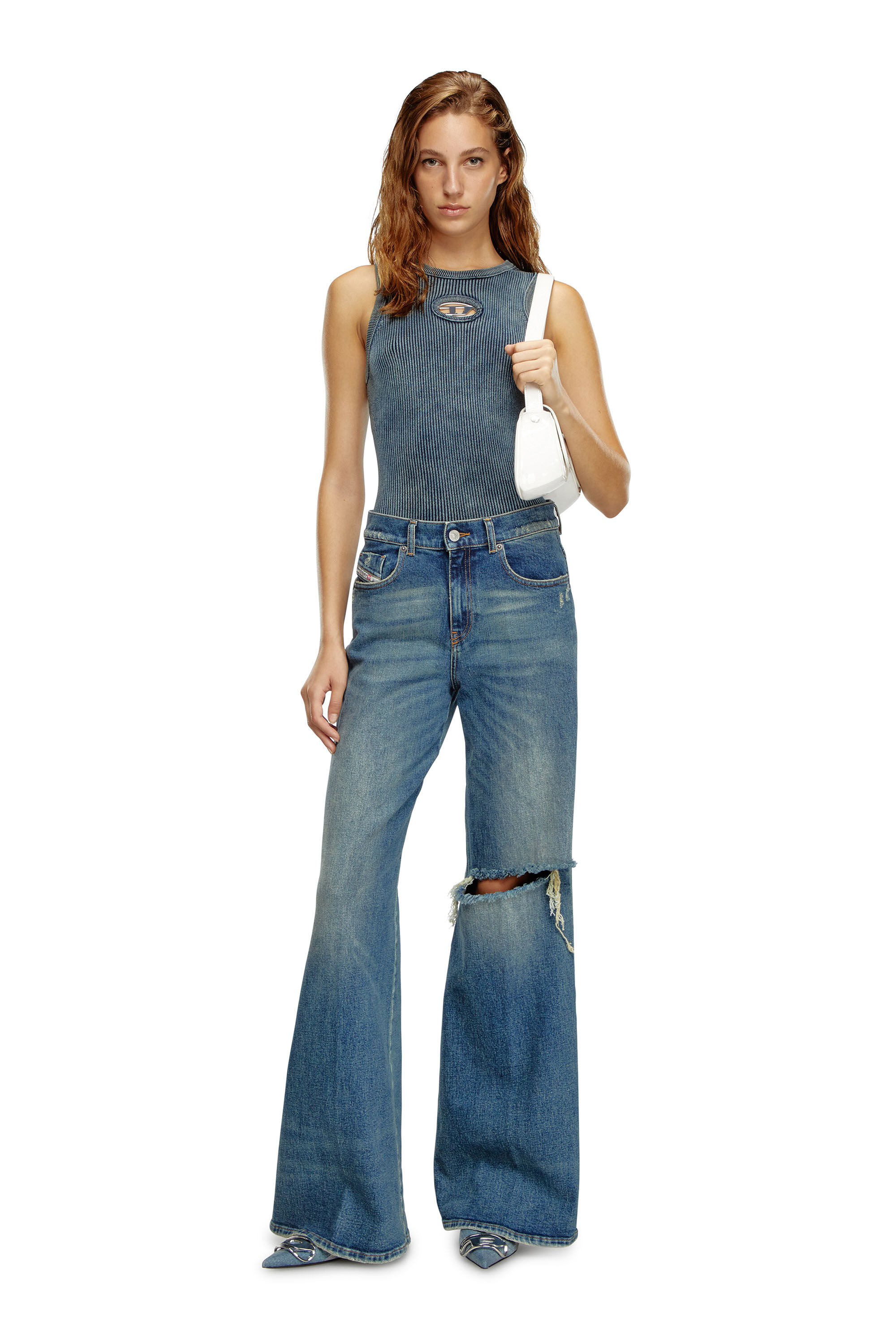 Diesel - Woman Bootcut and Flare Jeans 1978 D-Akemi 007M5, Medium blue - Image 1