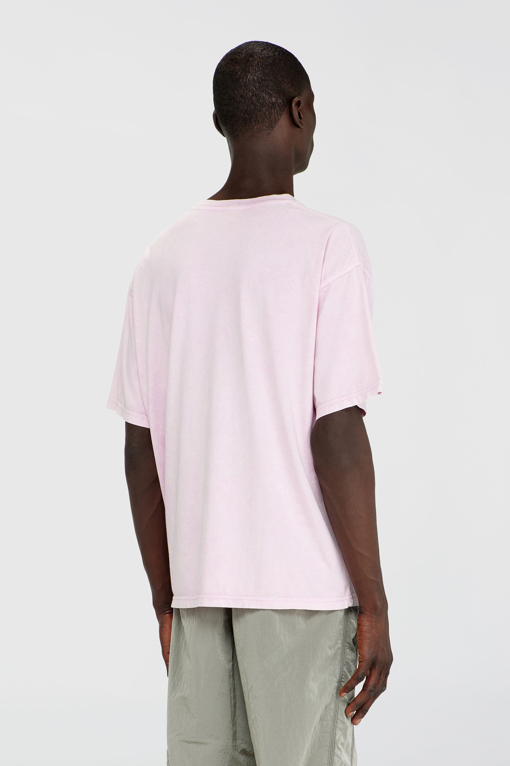 Diesel - T-BOXT-AA14, Man's Cotton T-shirt with treated effect in Pink - 4
