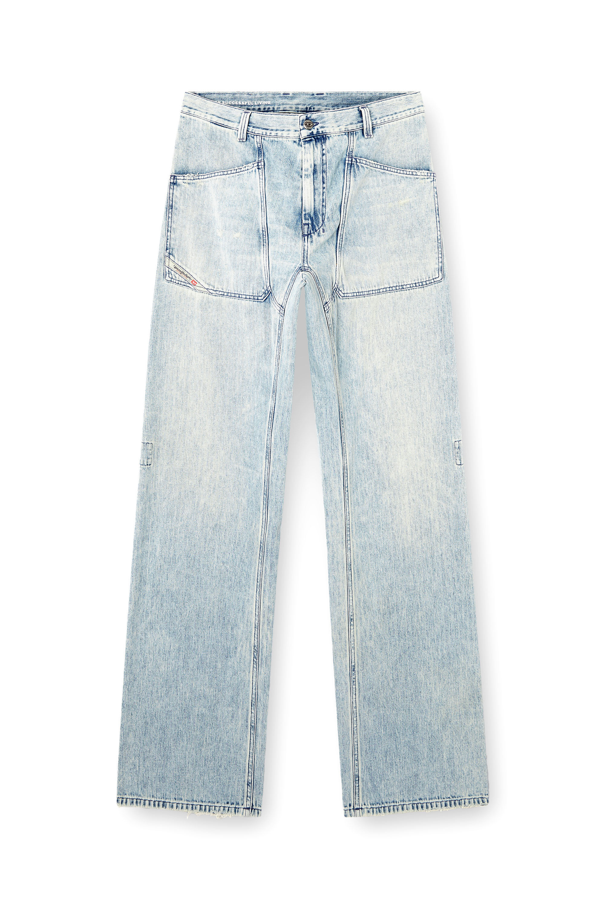 Diesel - Man's Relaxed Jeans D-Zeta 09L60, Light Blue - 2