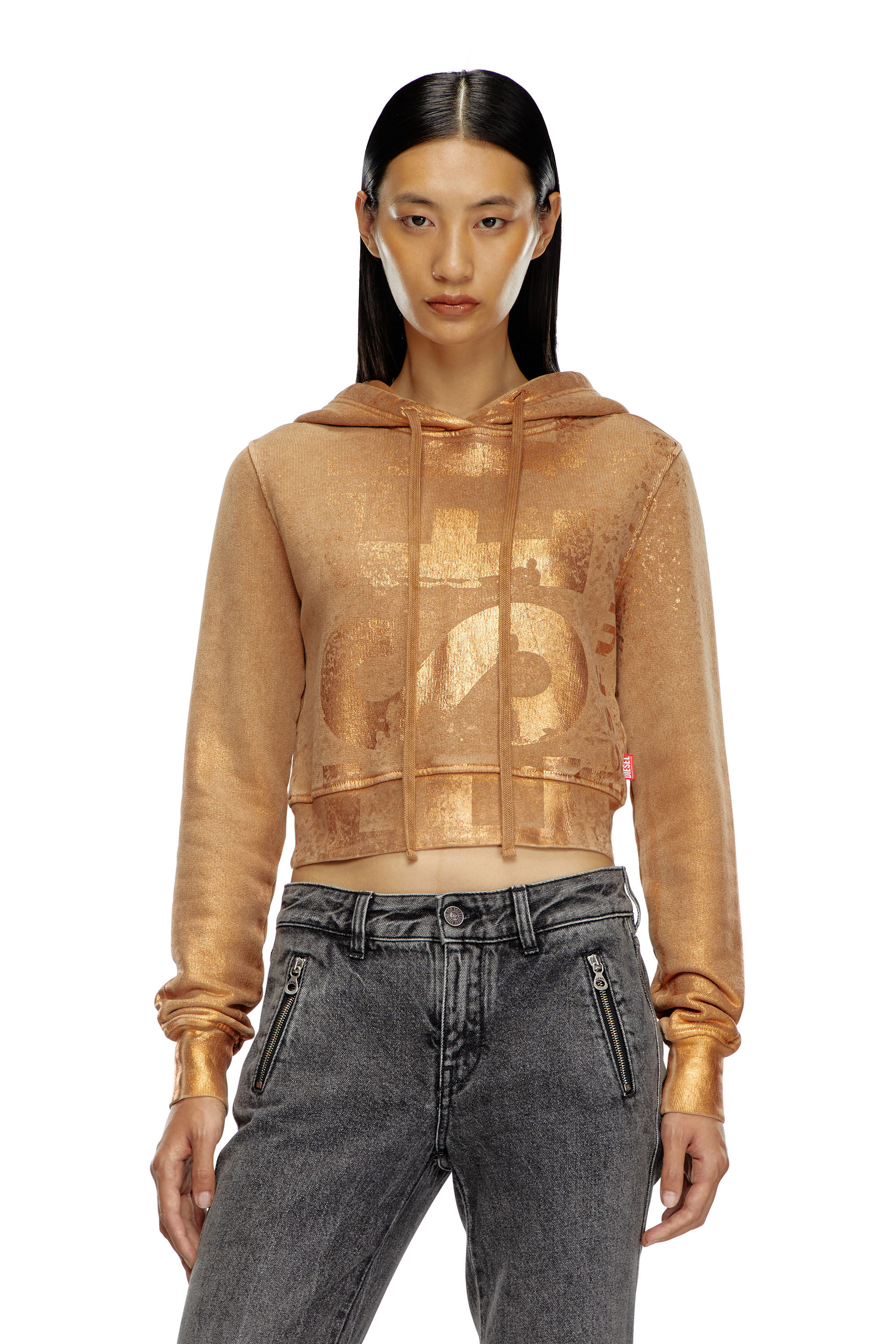 Diesel - F-SLIMMY-HOOD-P6, Light Brown - Image 3