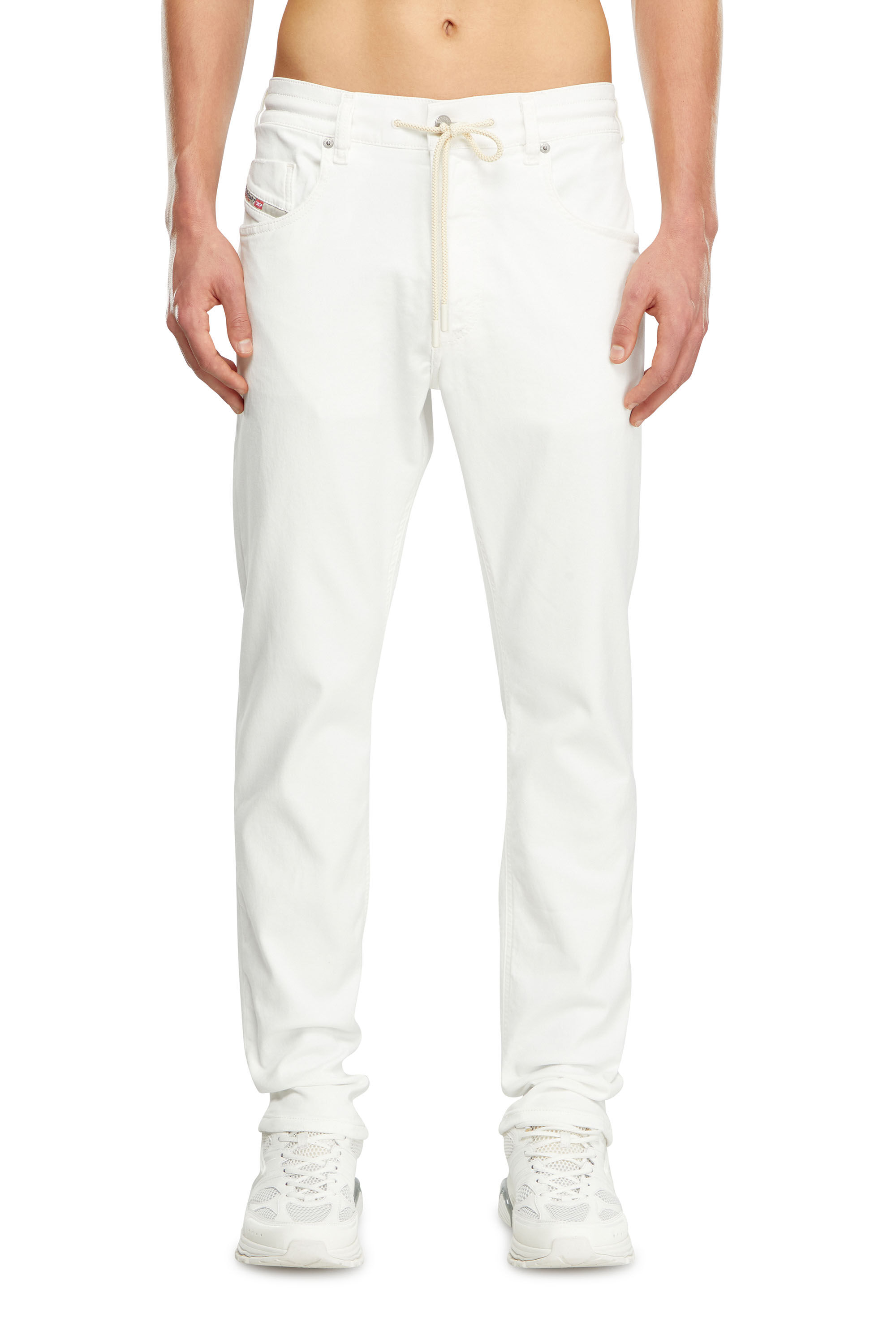 Diesel - Man's Tapered 2030 D-Krooley Joggjeans® 068HX, White - 3