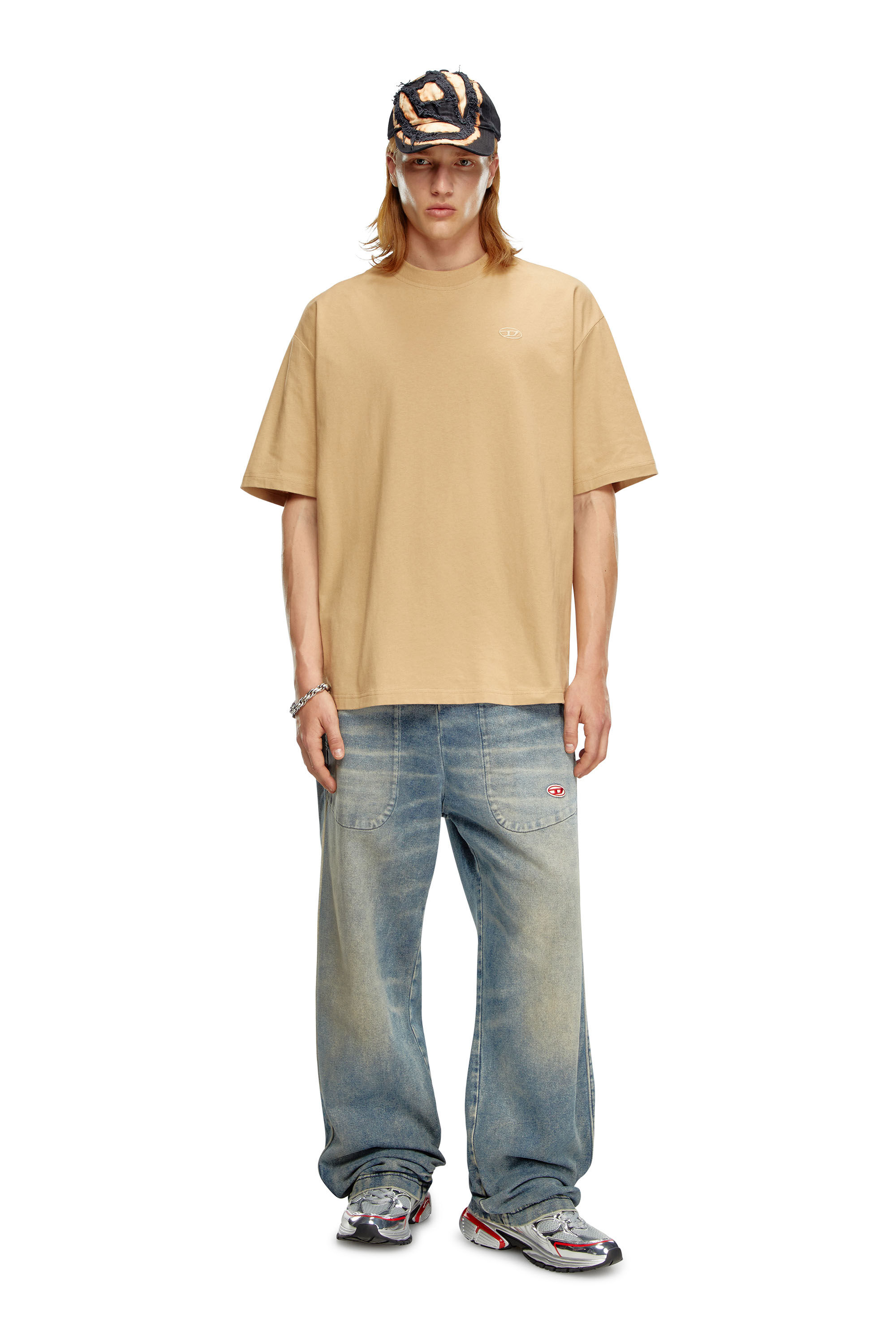 Diesel - T-BOGGY-MEGOVAL-D, Light Brown - Image 1