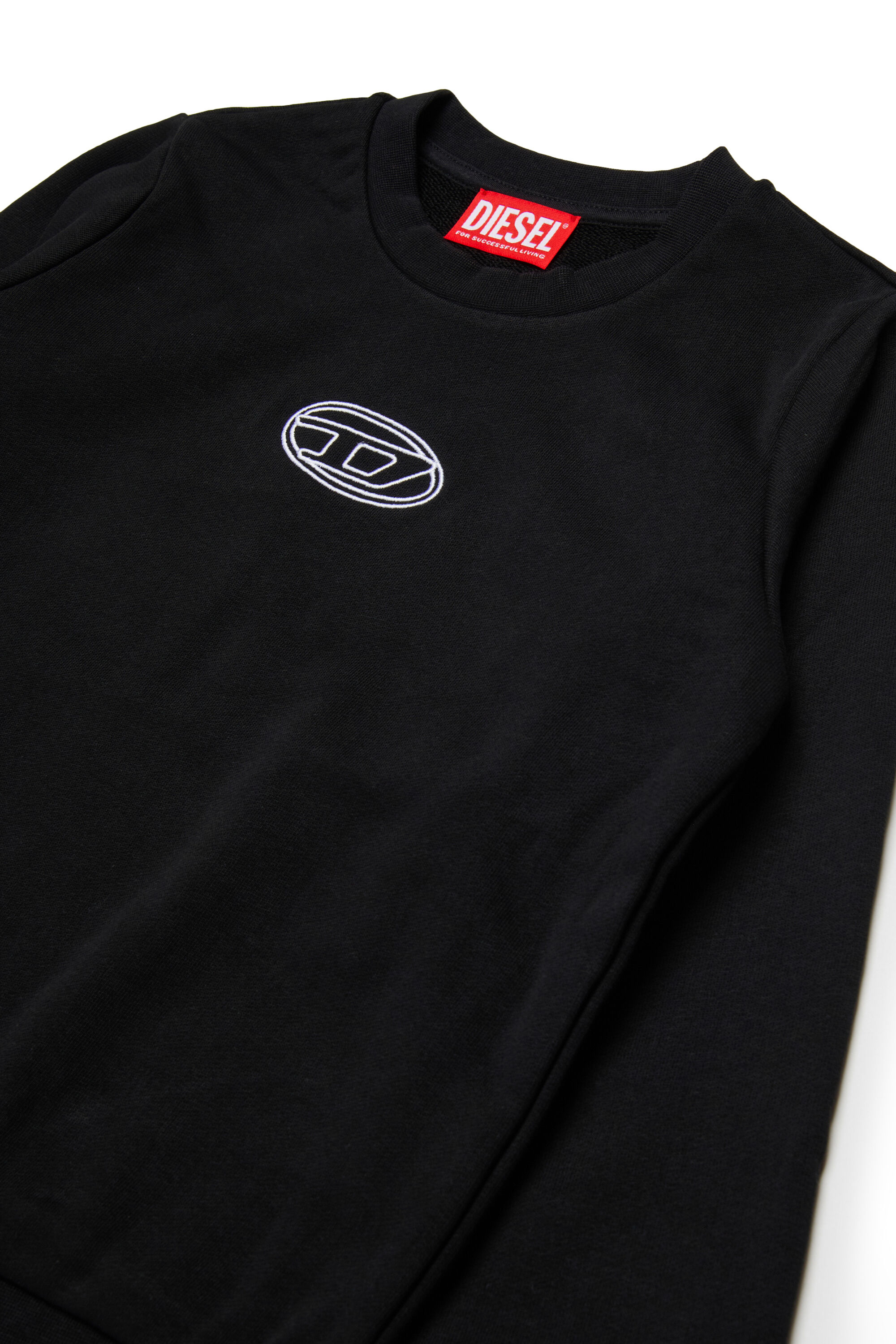 Diesel - SVALSY, Woman's Cotton sweatshirt with print in Black - 3