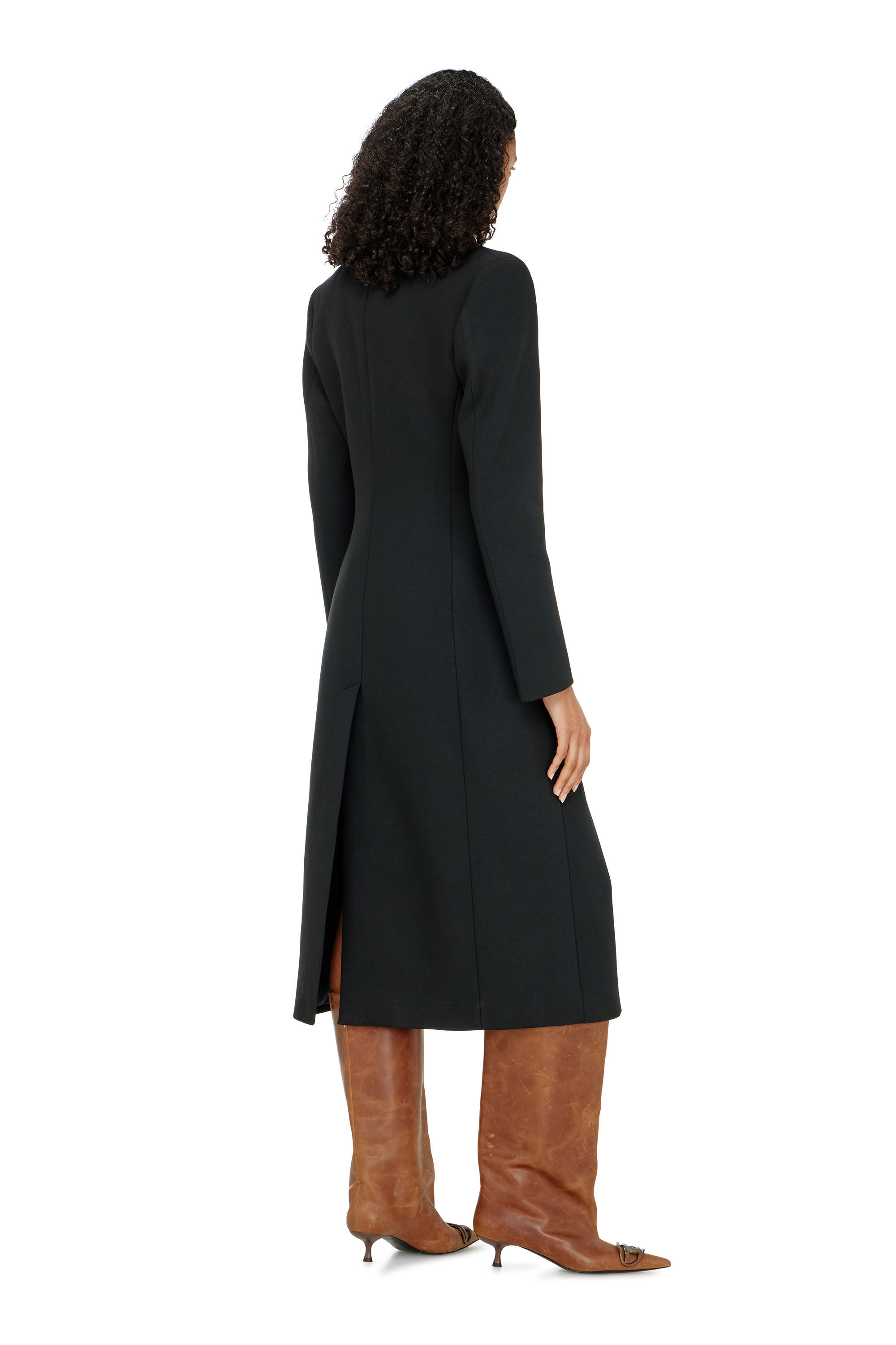 Diesel - G-ALLAN, Woman's Long hourglass coat in Black - 4