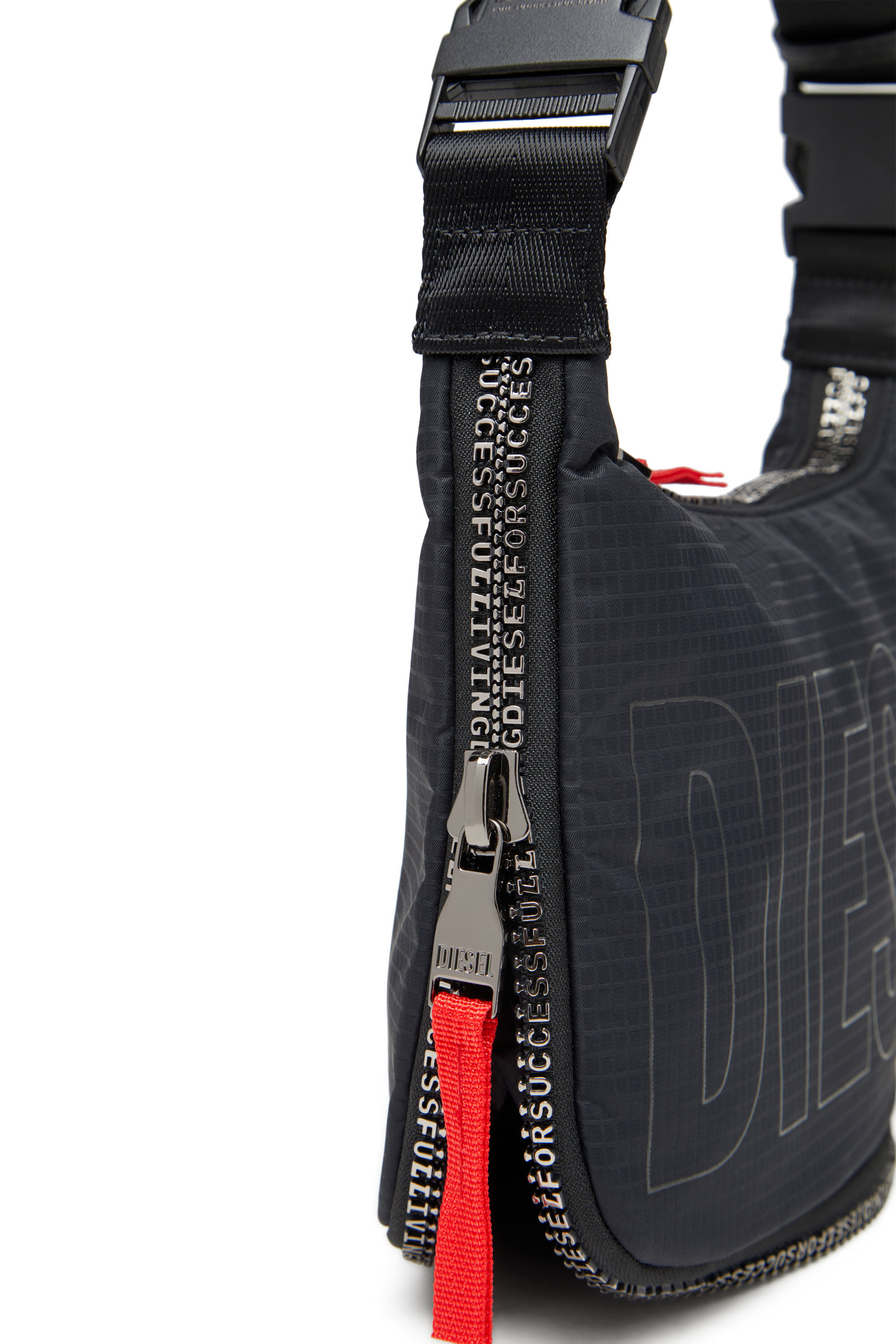 Diesel - ZIP-D CROSSBODY BAG X, Unisex's Zip-D X-Expandable utilitarian shoulder bag in Black - 2