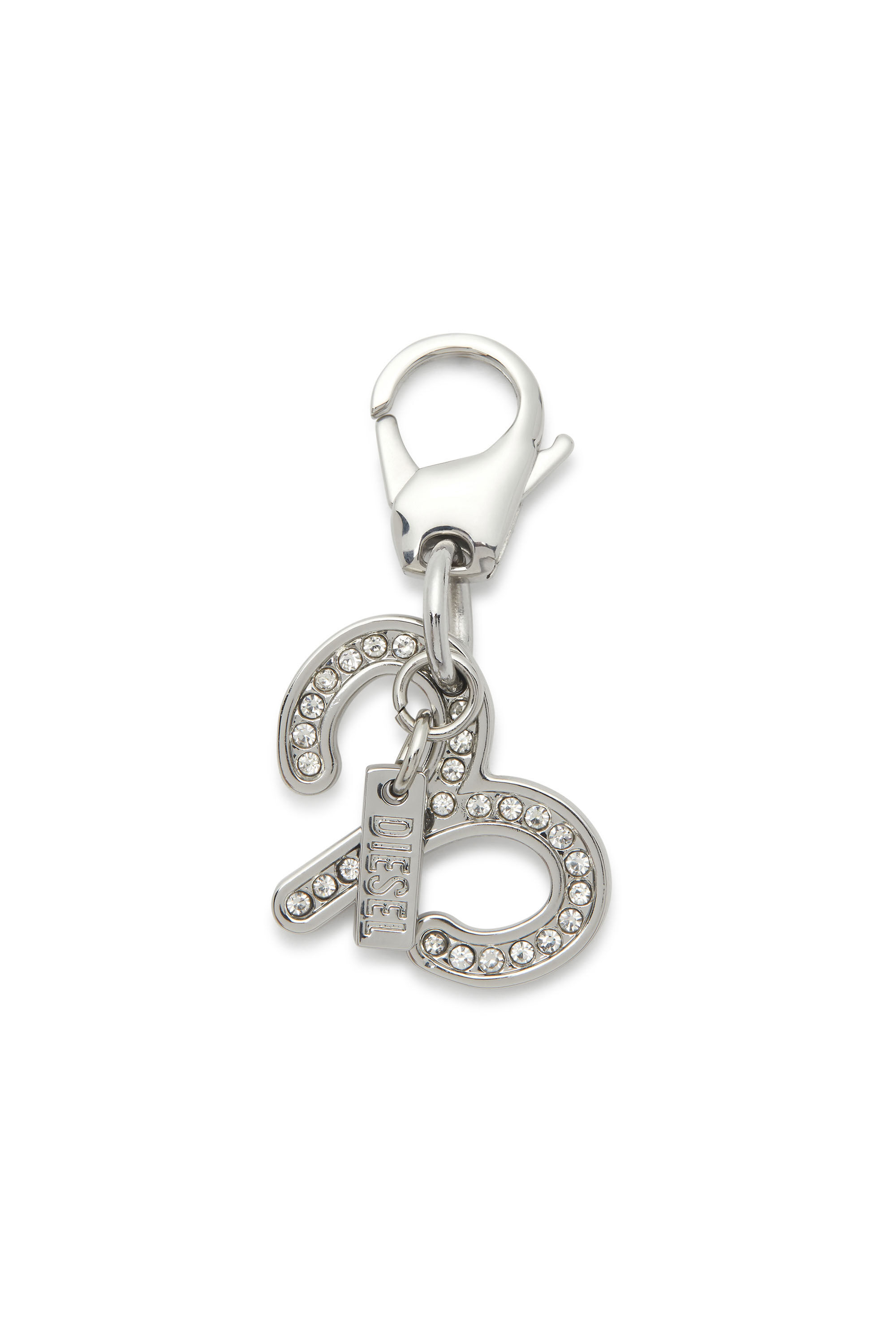 Diesel - CHARM ARIES, Unisex's Aries metal charm with rhinestone details in Silver - 1