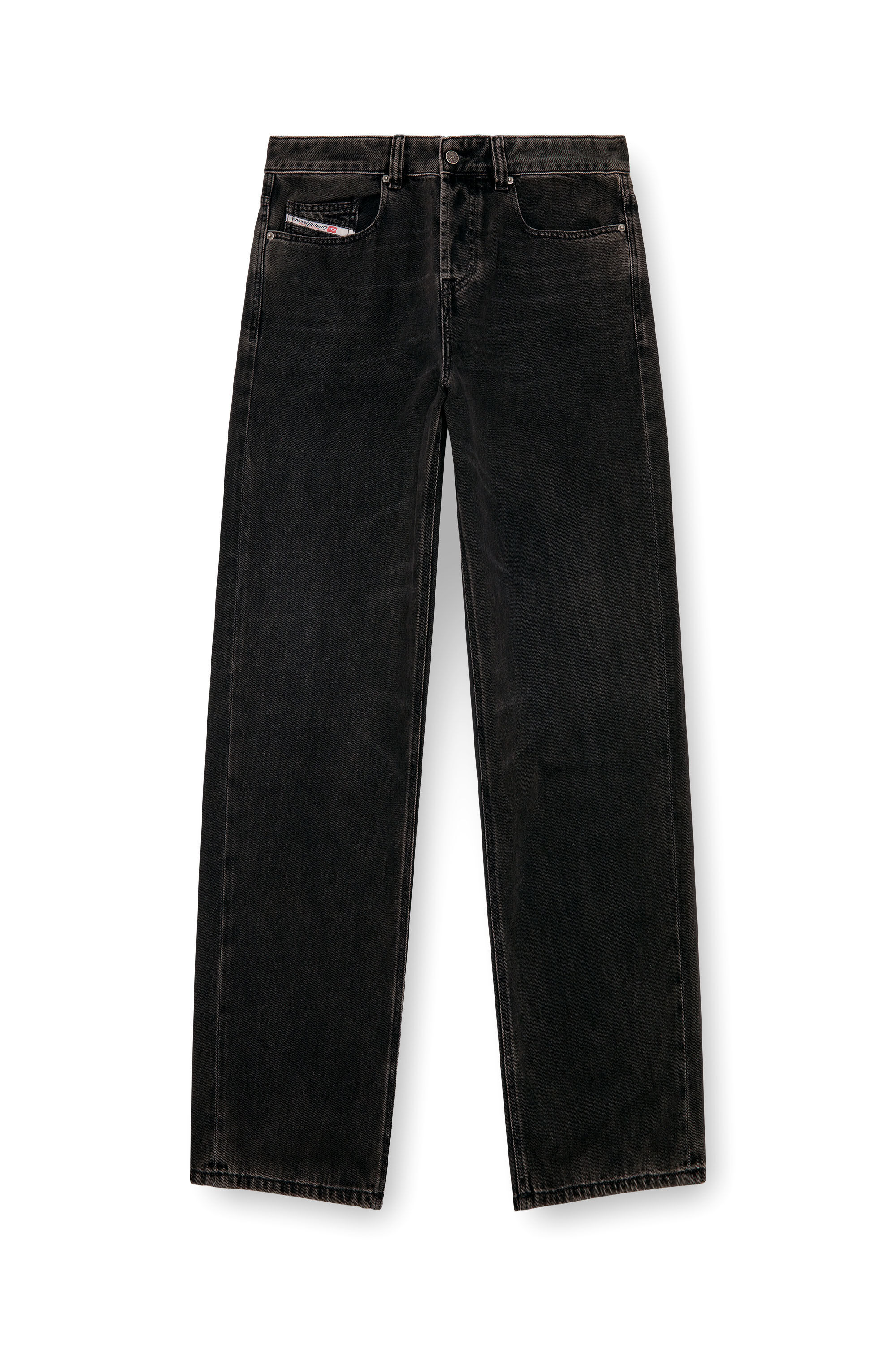 Diesel - Man Straight Jeans 2001 D-Macro 09I35, Black/Dark grey - Image 2