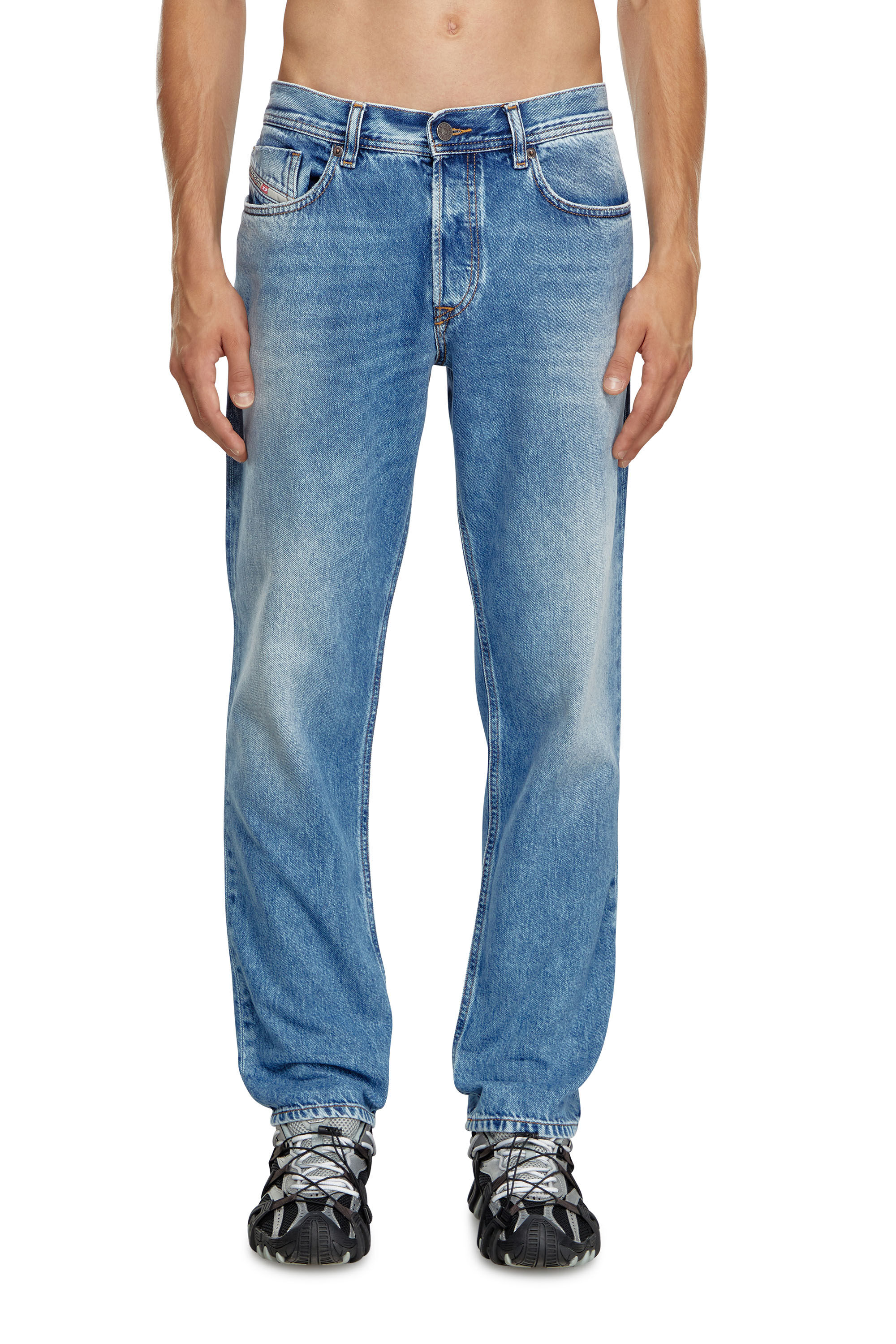 Diesel - Man Tapered Jeans 2023 D-Finitive 09H95, Medium blue - Image 3