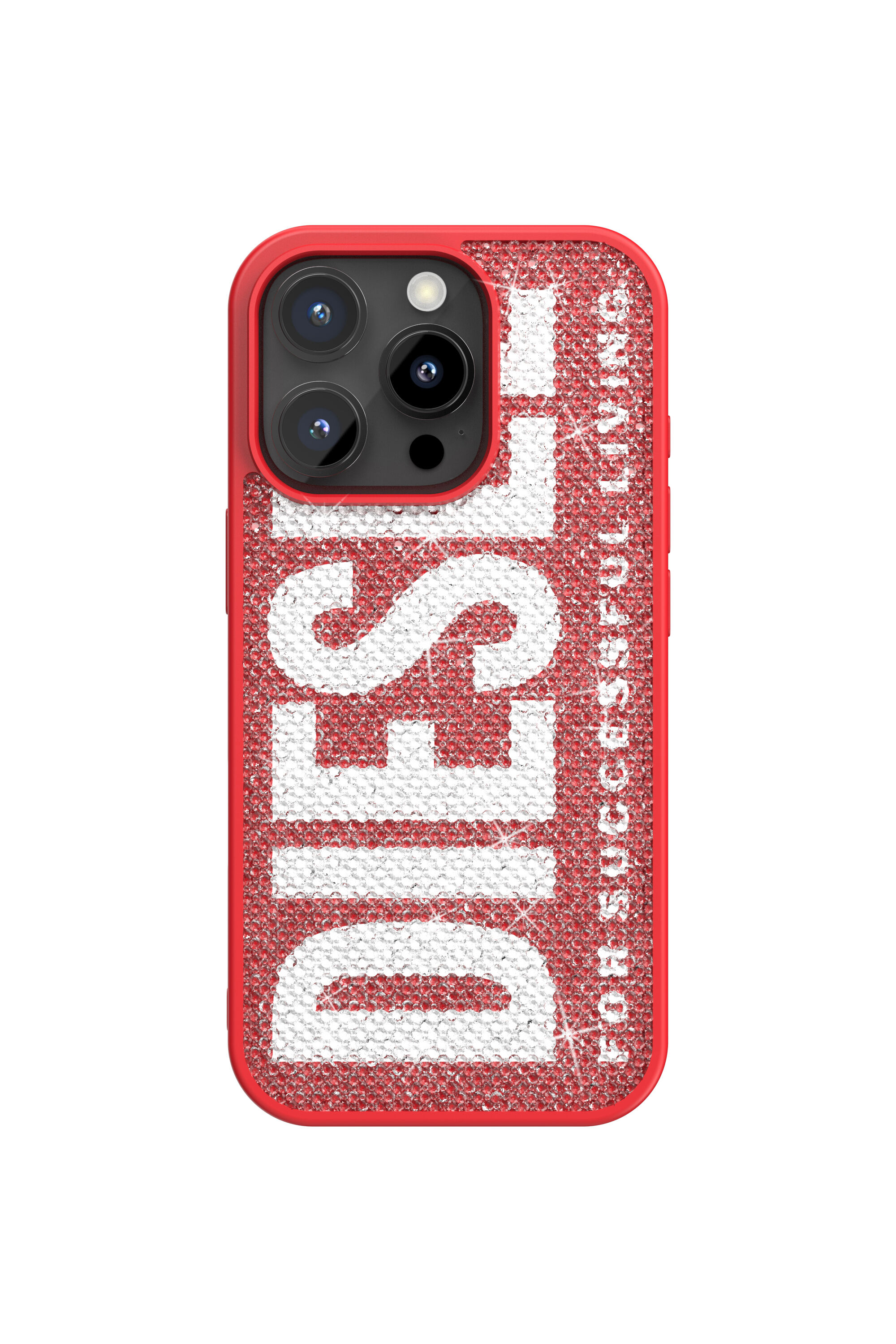 Women's Swarovski Crystal Case for iP 16 Pro | Red | Diesel