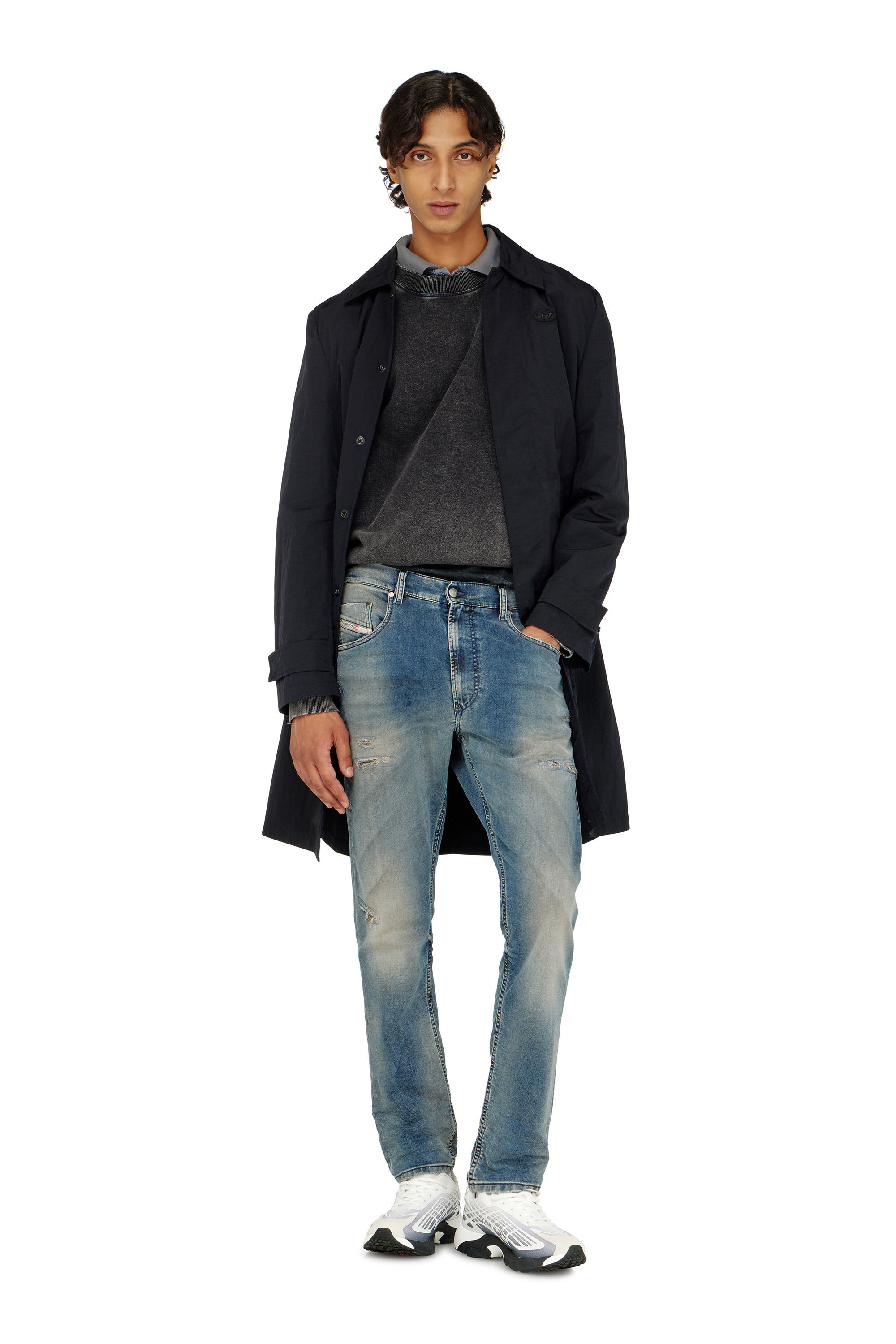 Diesel - Man's Regular 2032 D-Krooley-BW Joggjeans&reg; 068WY, Medium blue - 1