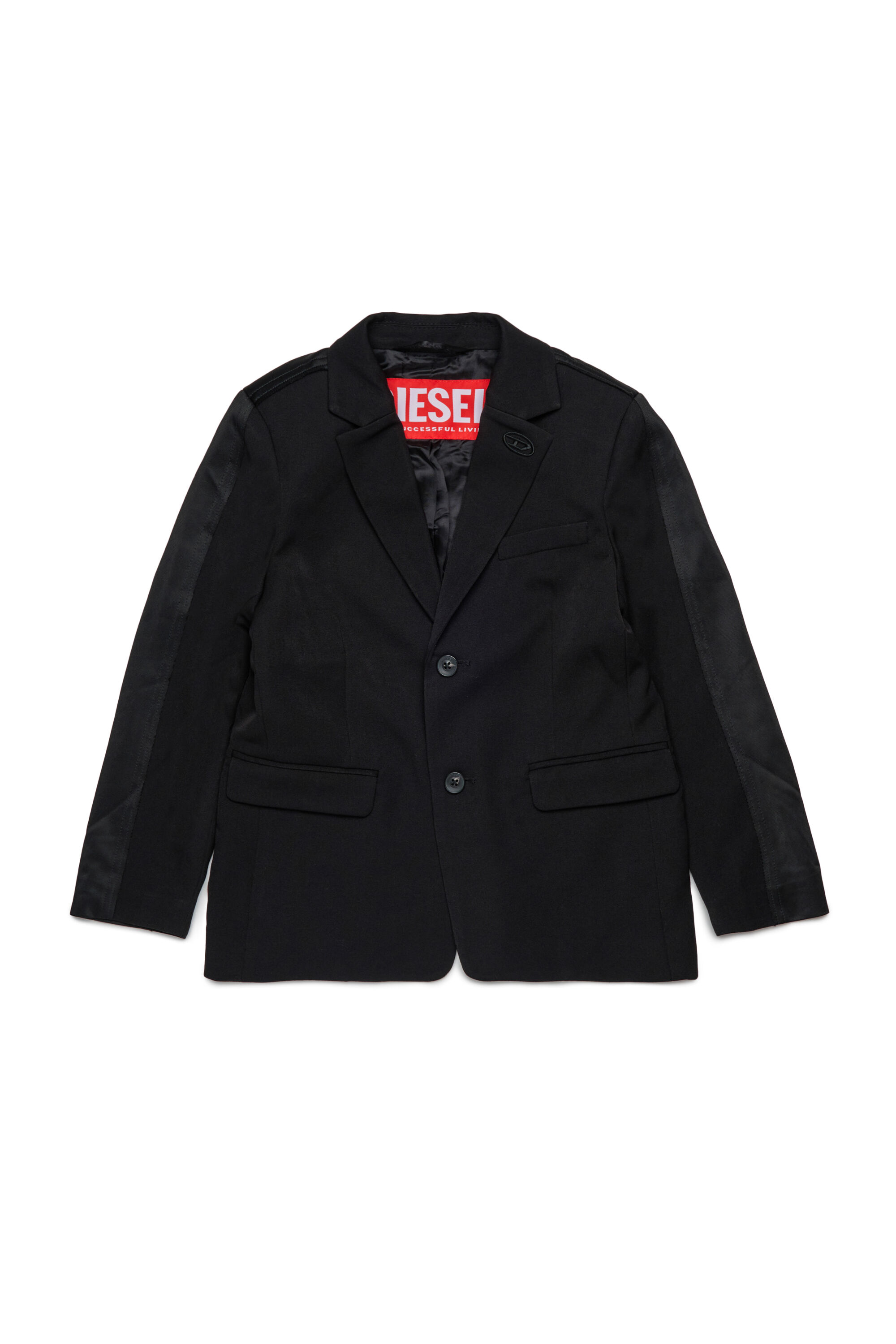 Diesel - JWIRE, Man's Suit jacket in mixed fabrics in Black - 1